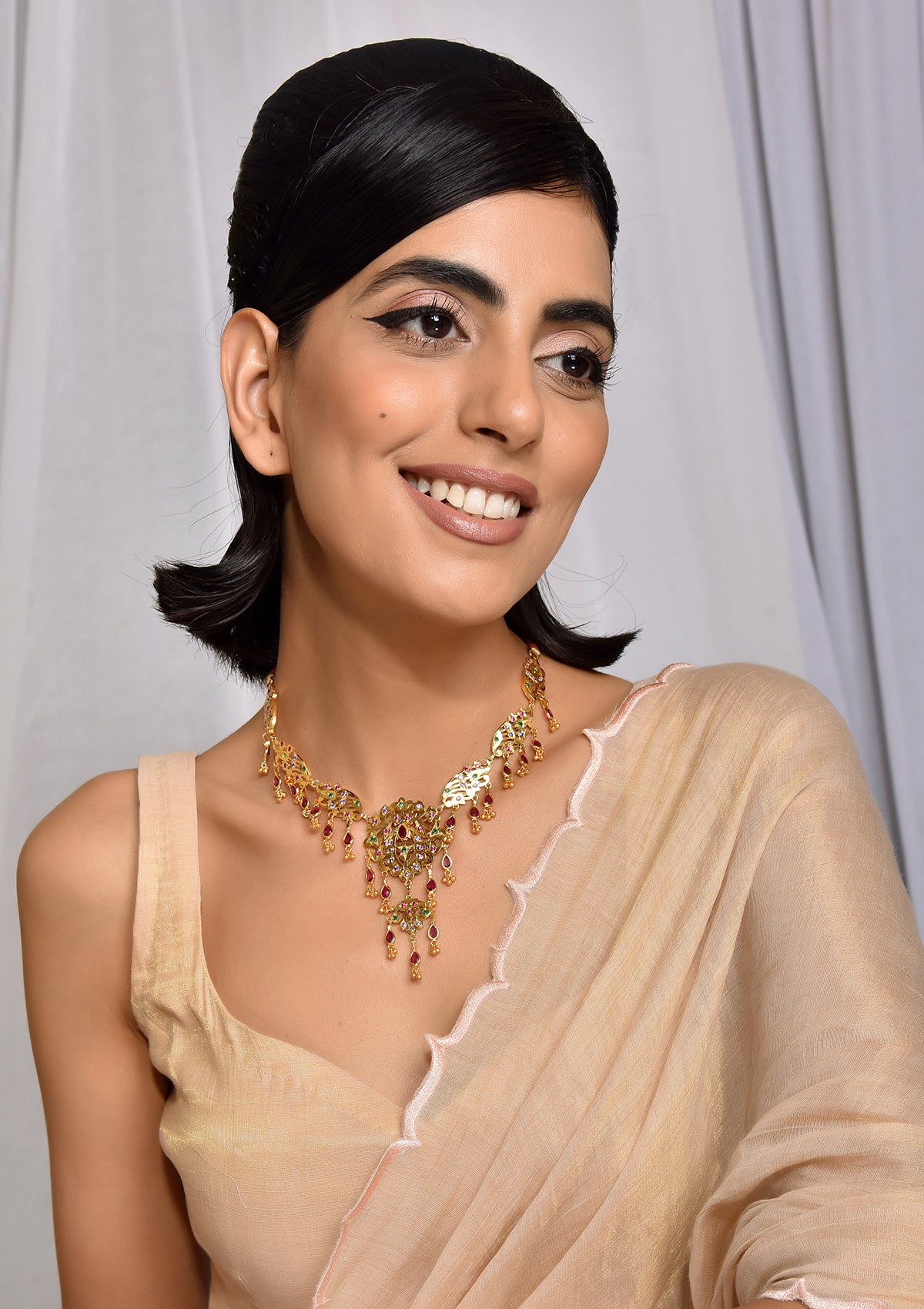 Rama Gold Tone Silver Necklace