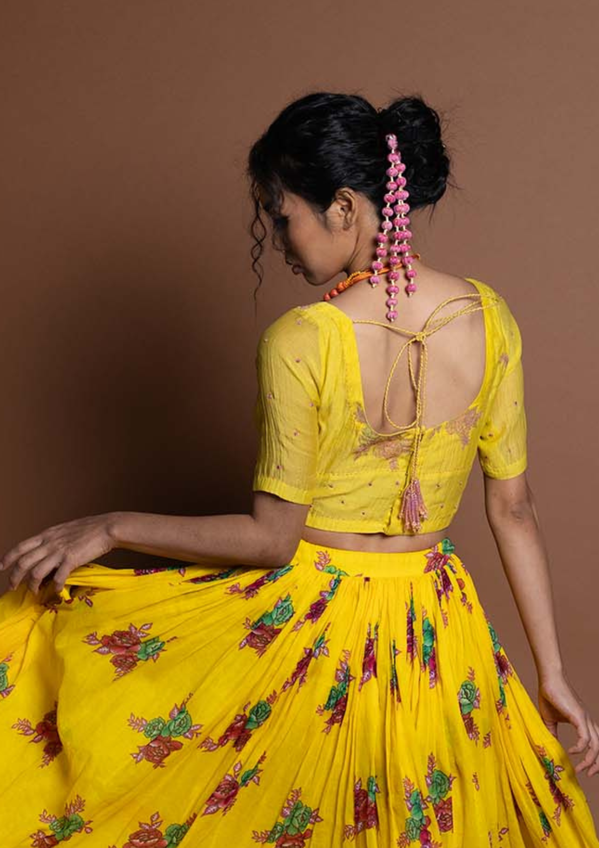 Ghunghati Ghagra, Choli & Dupatta Set