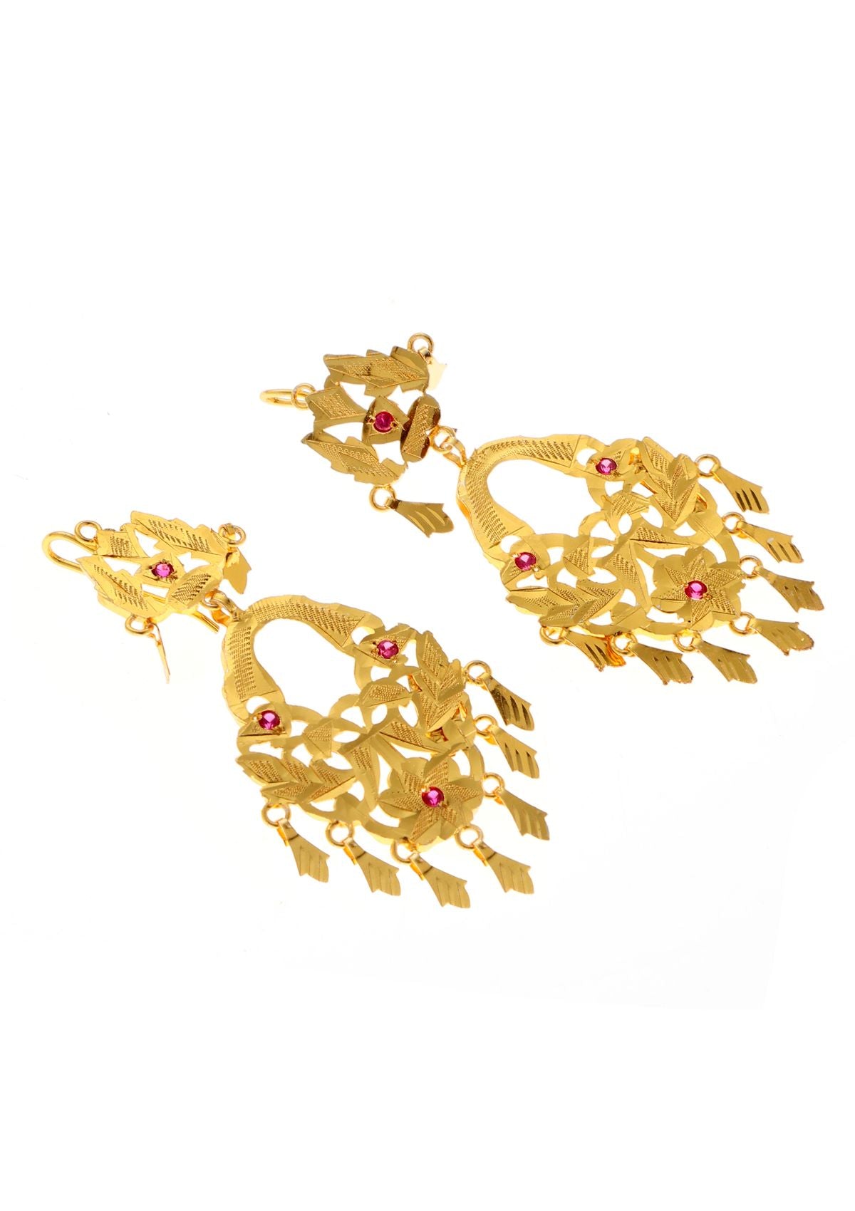 Dhara Gold Tone Silver Earrings