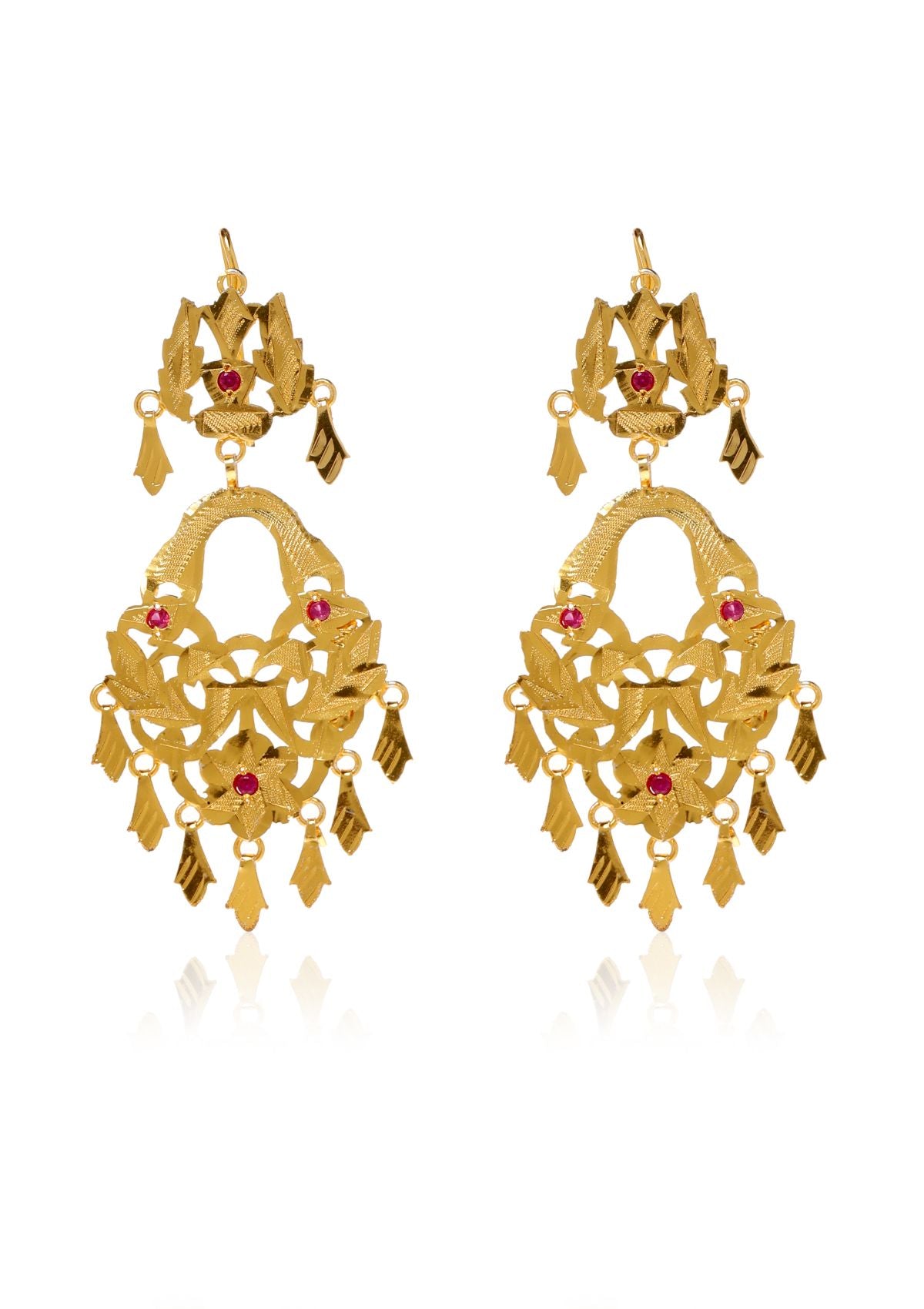 Dhara Gold Tone Silver Earrings