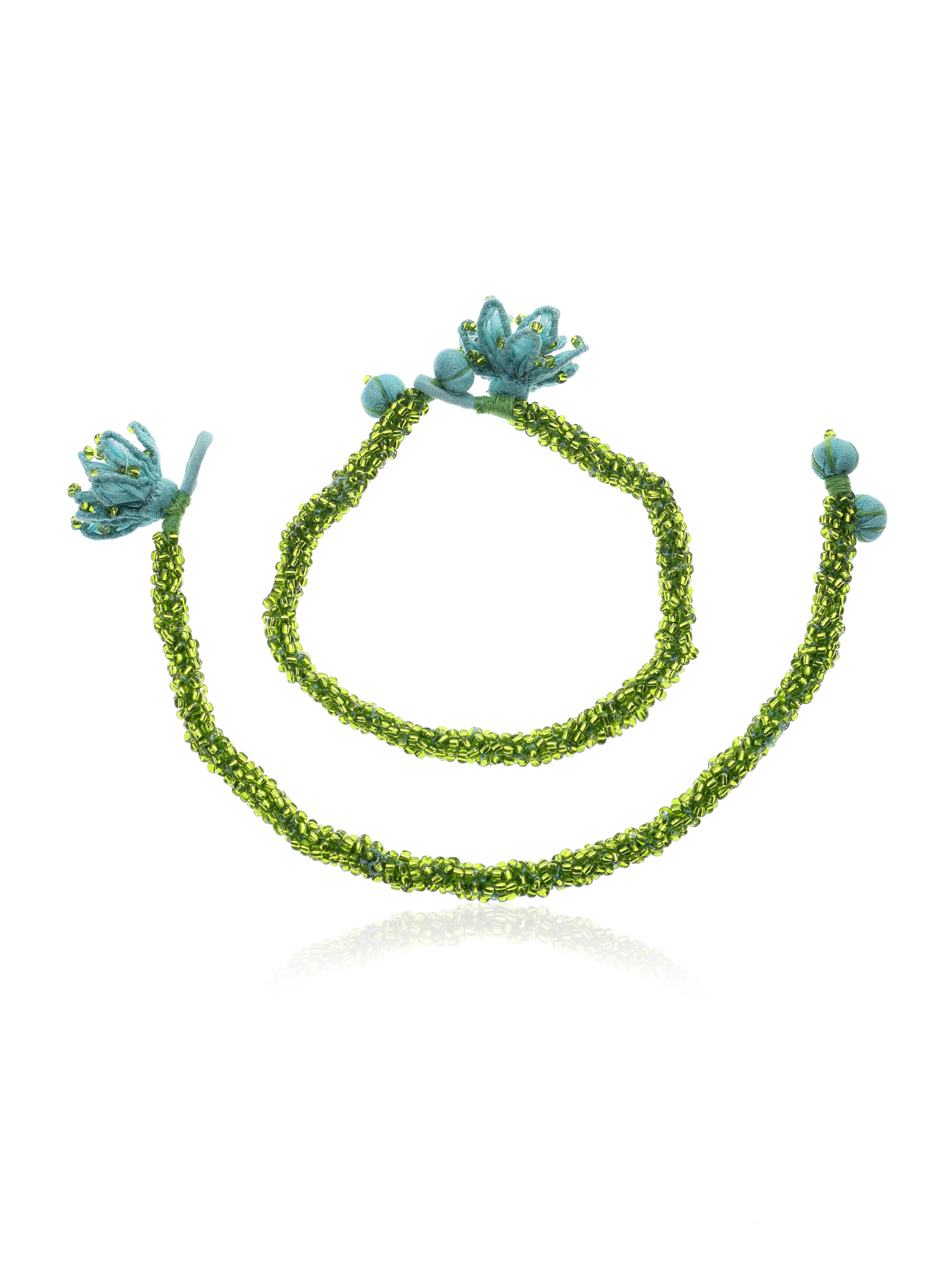 Aprajita Floral Anklets
