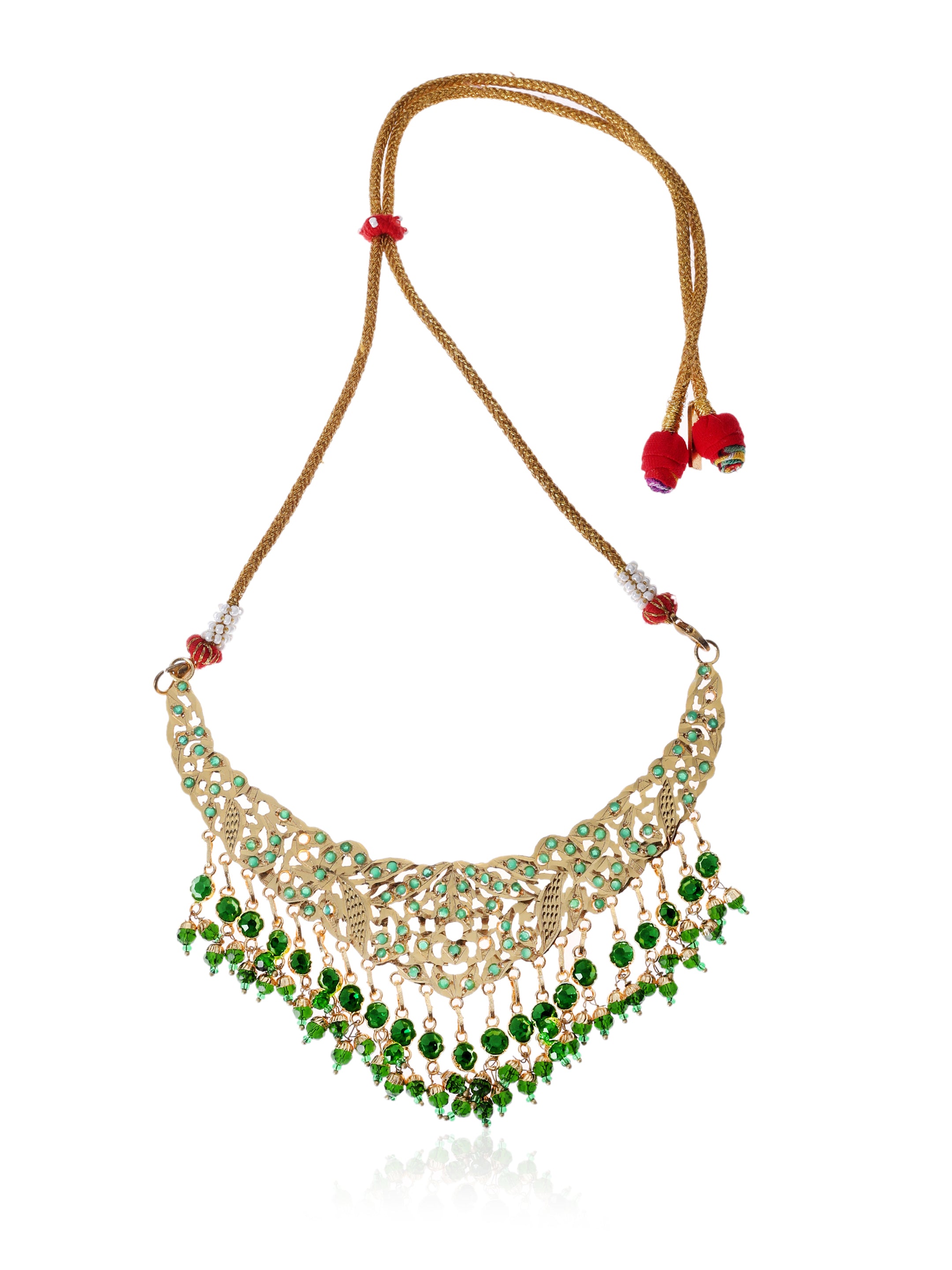 Yashomati Gold Tone Silver Necklace