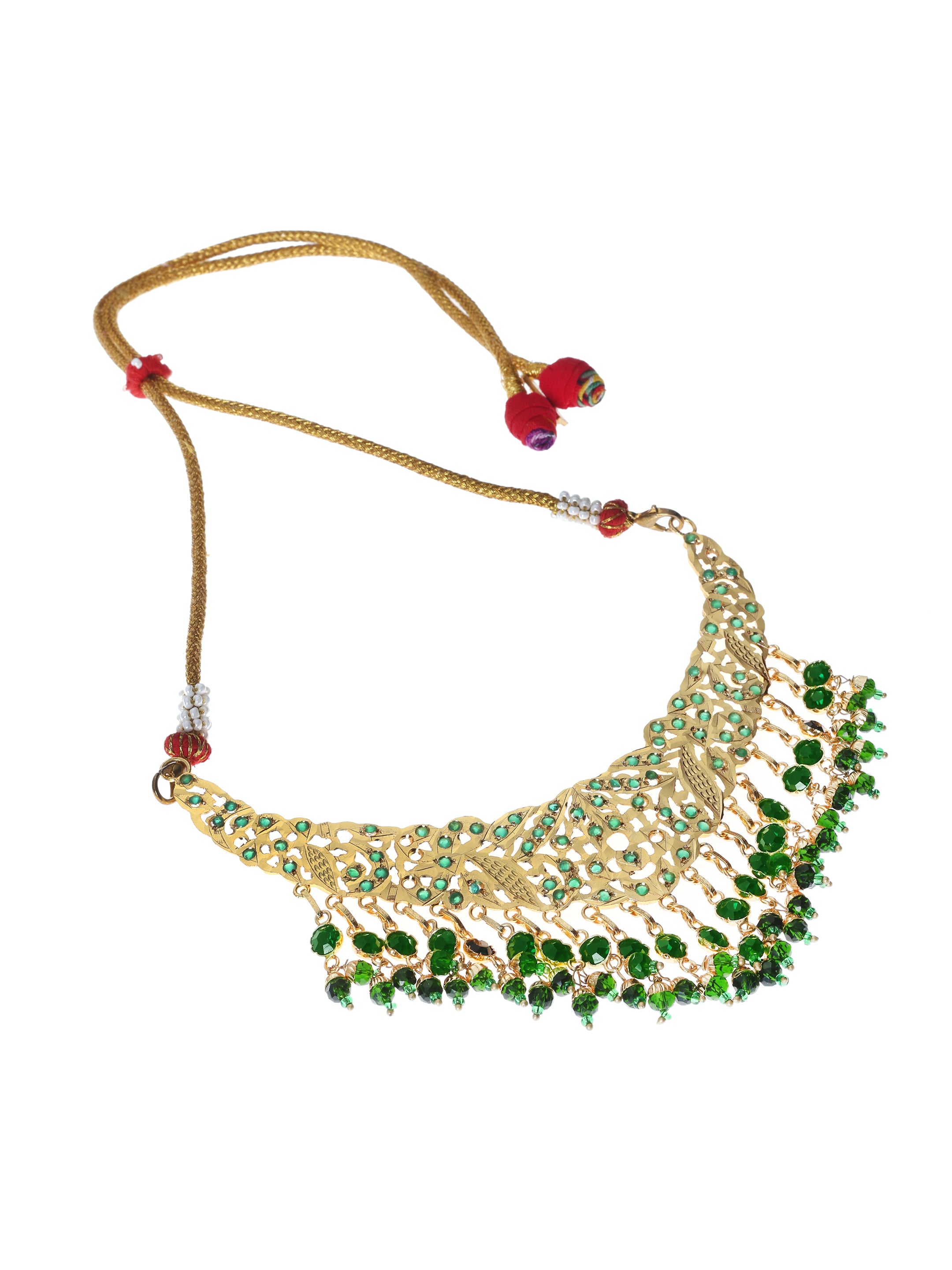 Yashomati Gold Tone Silver Necklace