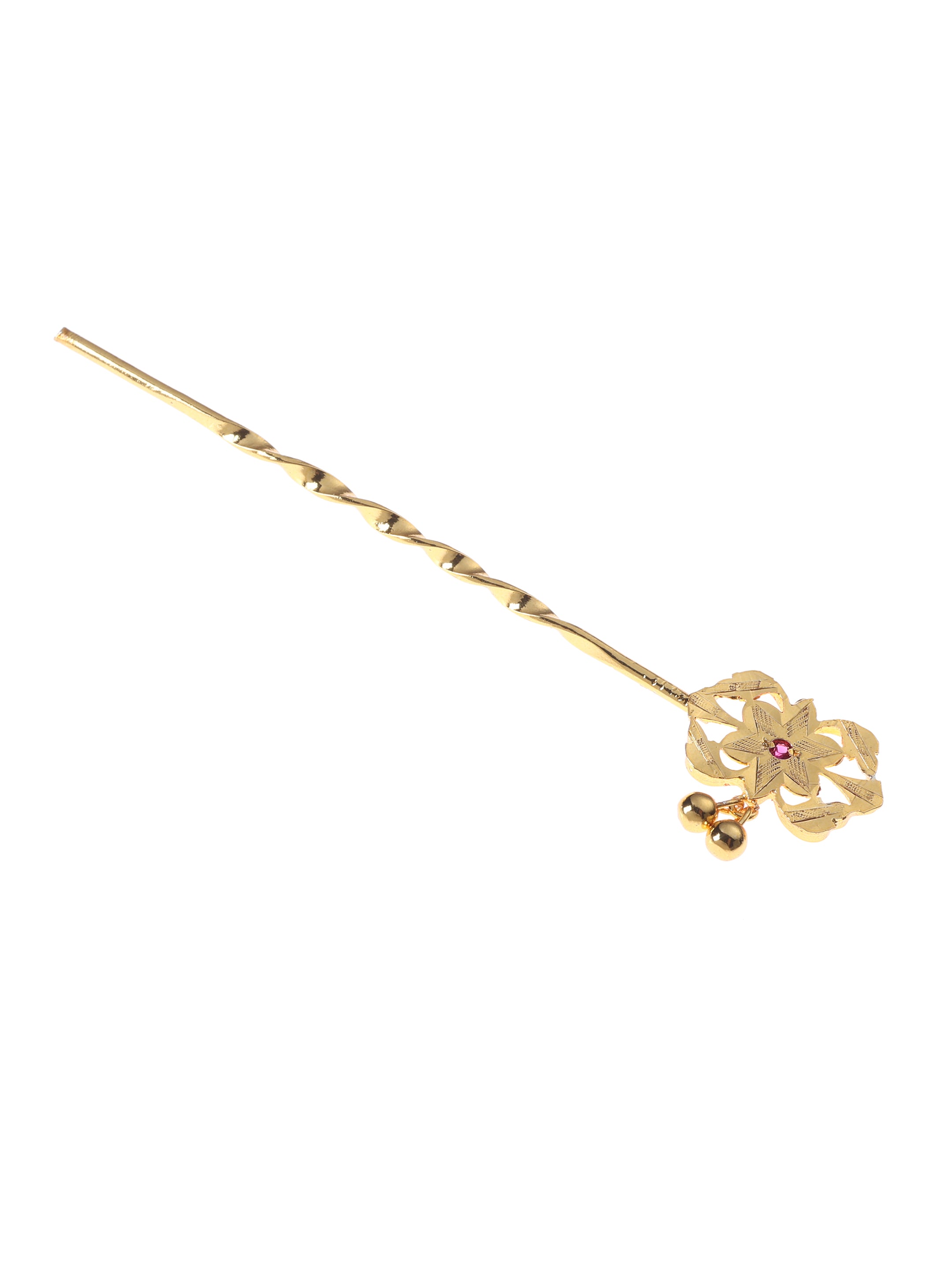 Ragini Gold Tone Silver Hairpin