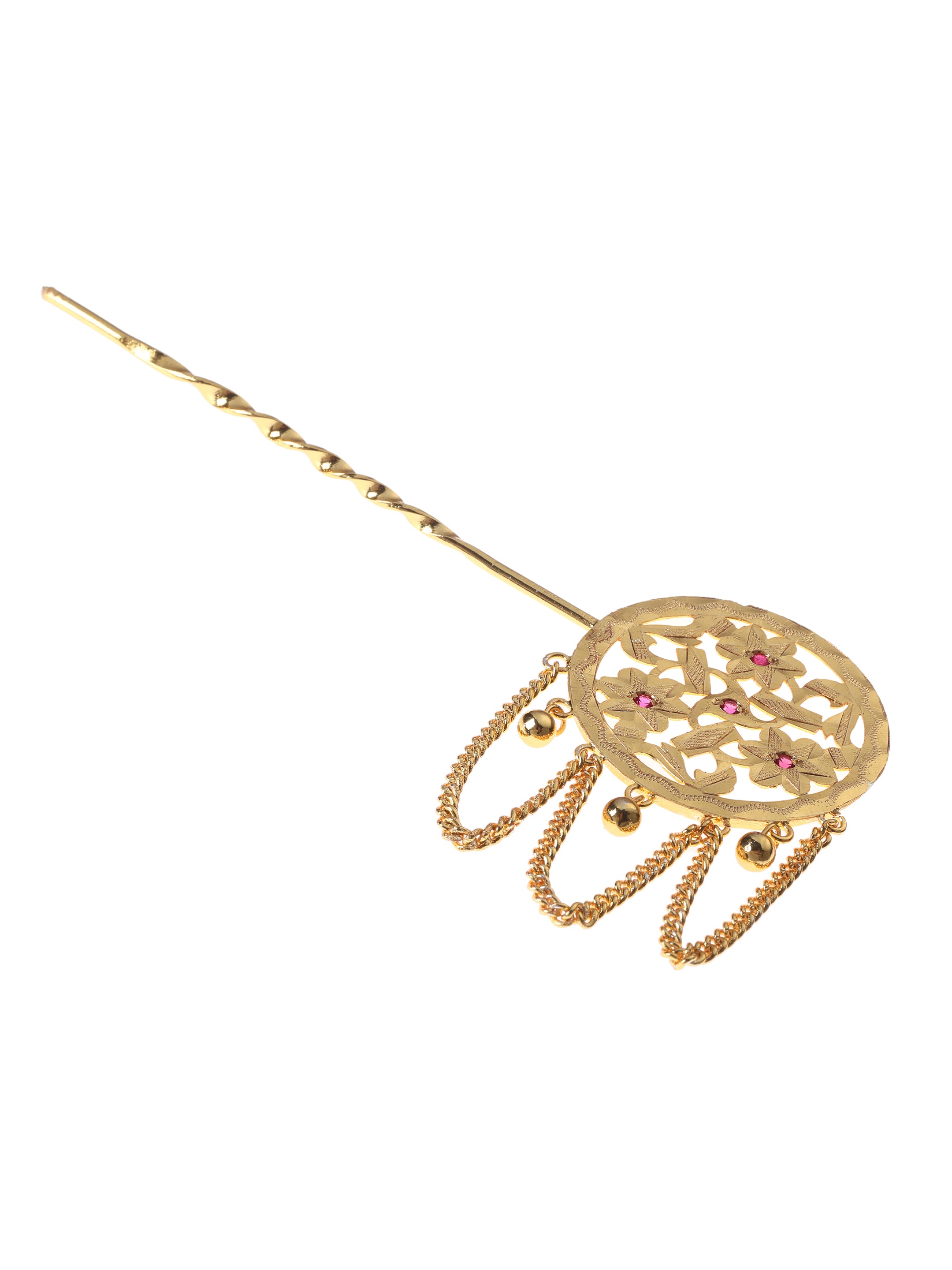 Eira Gold Tone Silver Hairpin