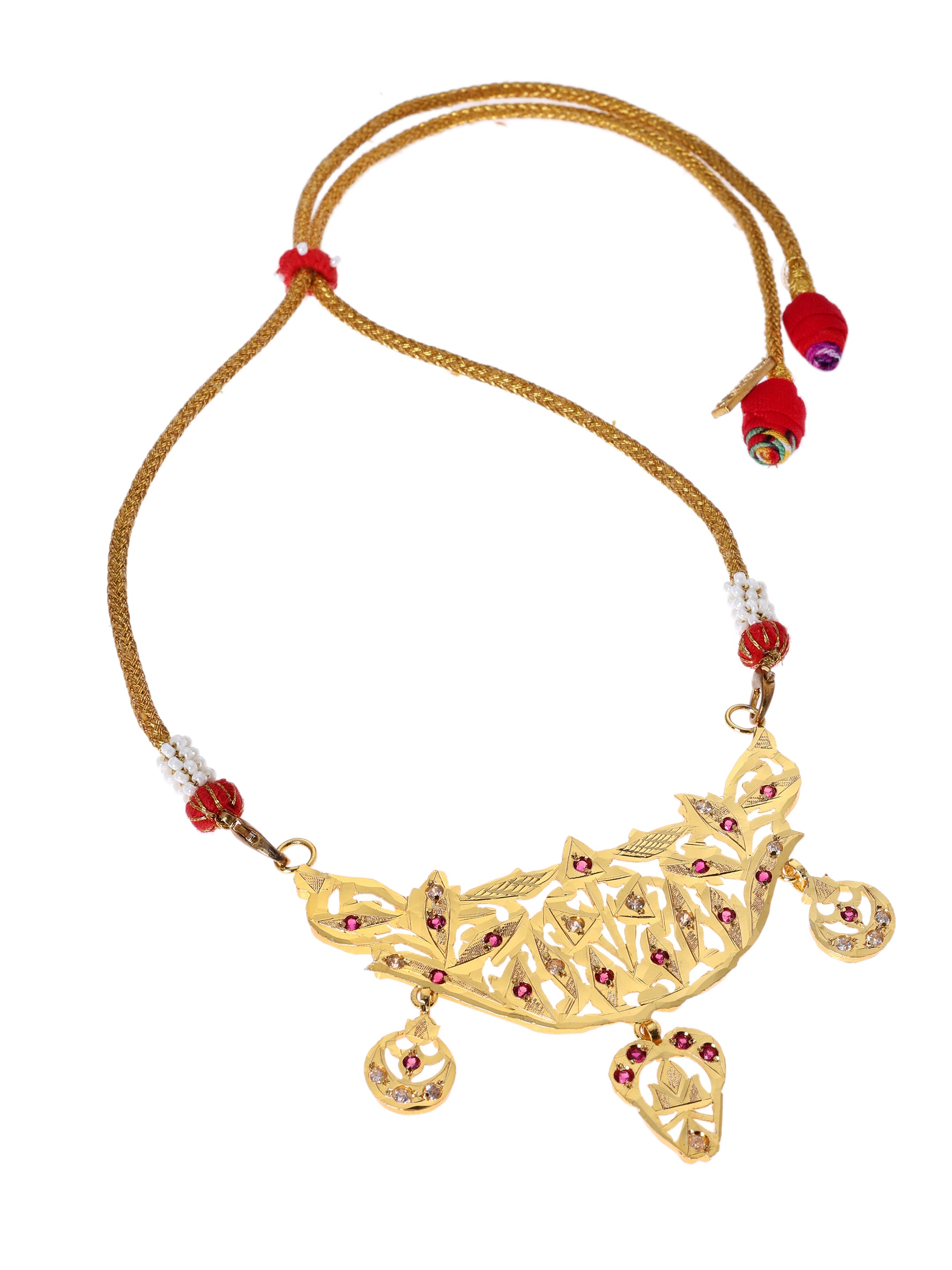Binal Gold Tone Silver Necklace