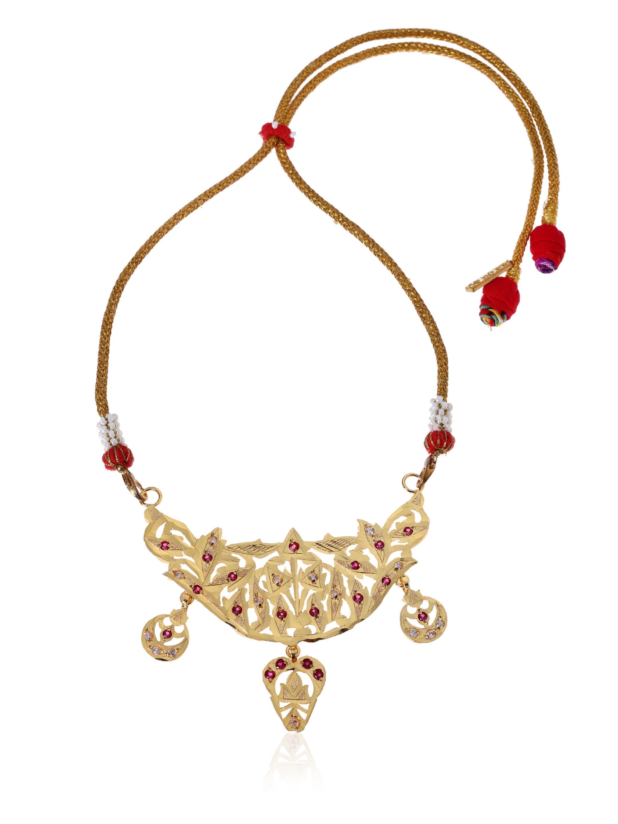 Binal Gold Tone Silver Necklace