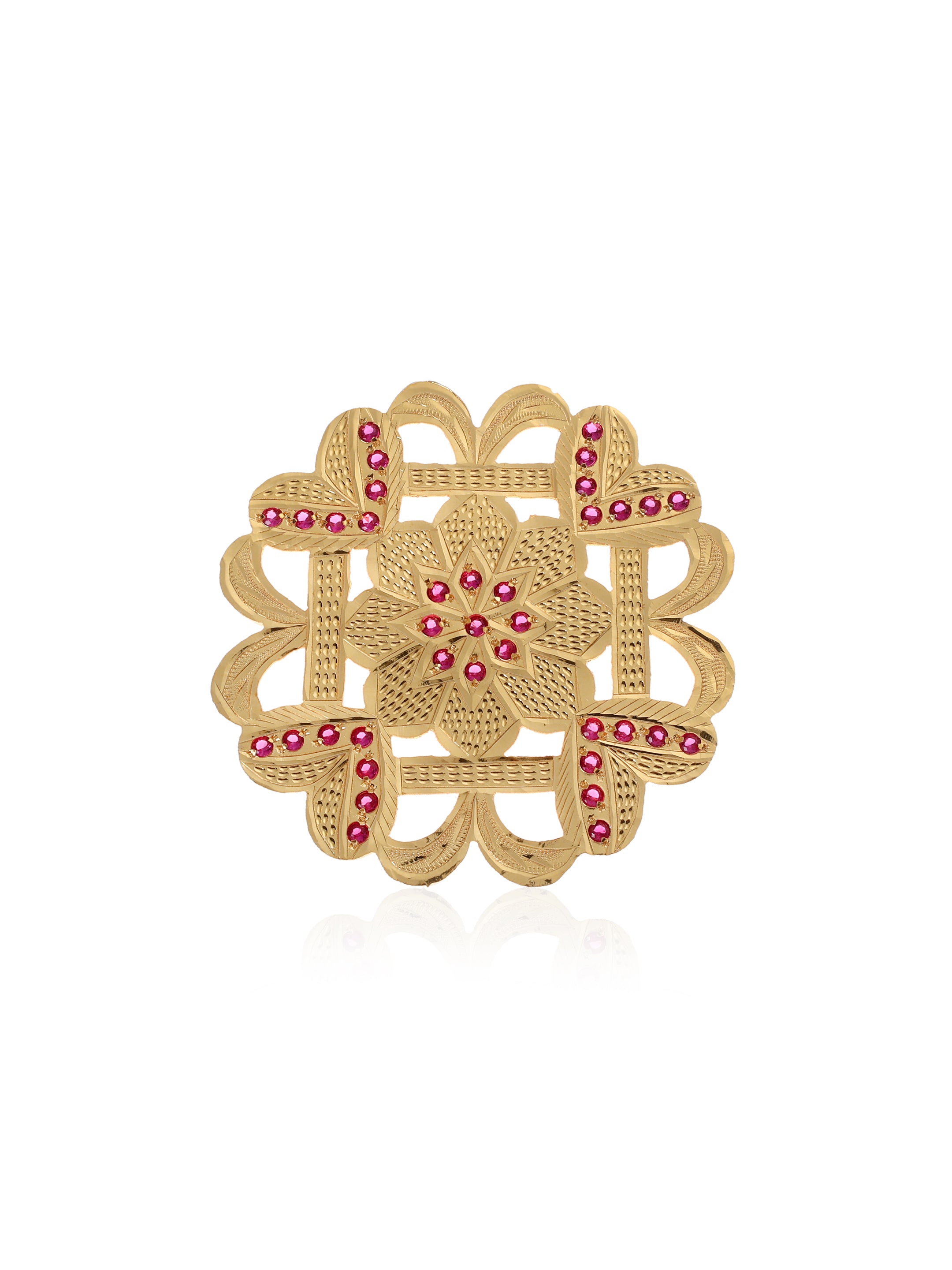 Gulbano Gold Tone Silver Brooch