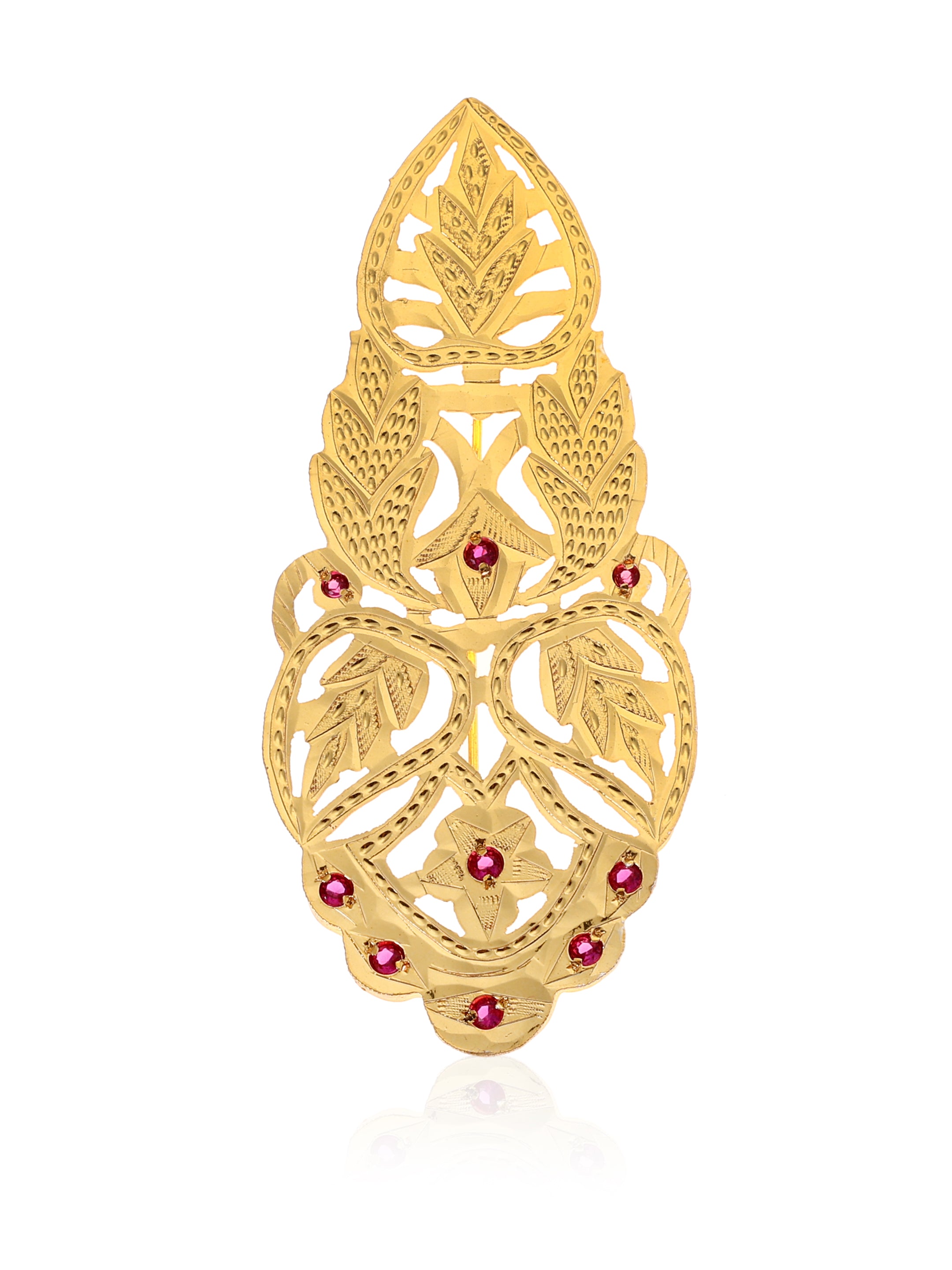 Nhazia Gold Tone Silver Brooch