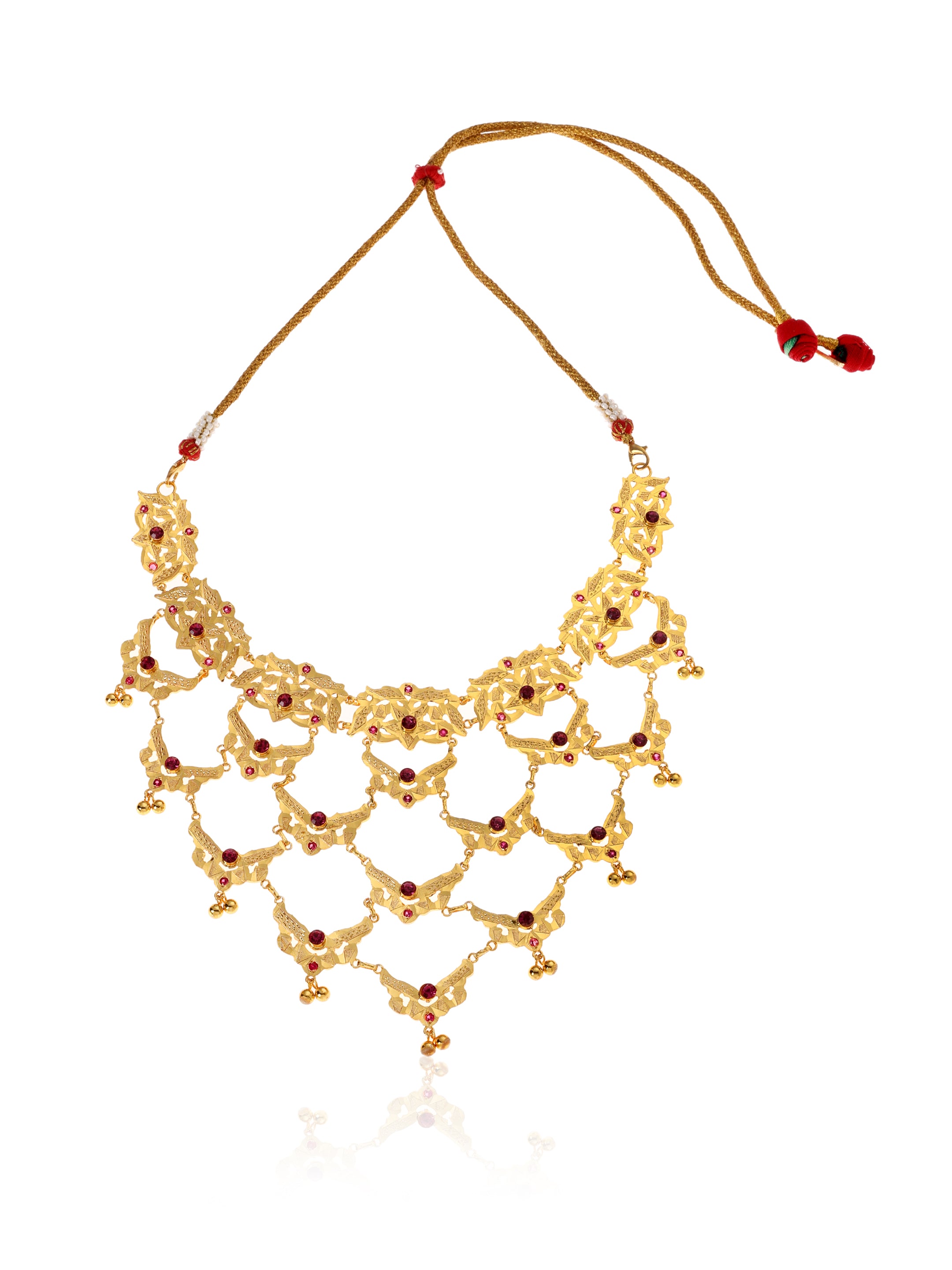 Sarita Gold Tone Silver Necklace