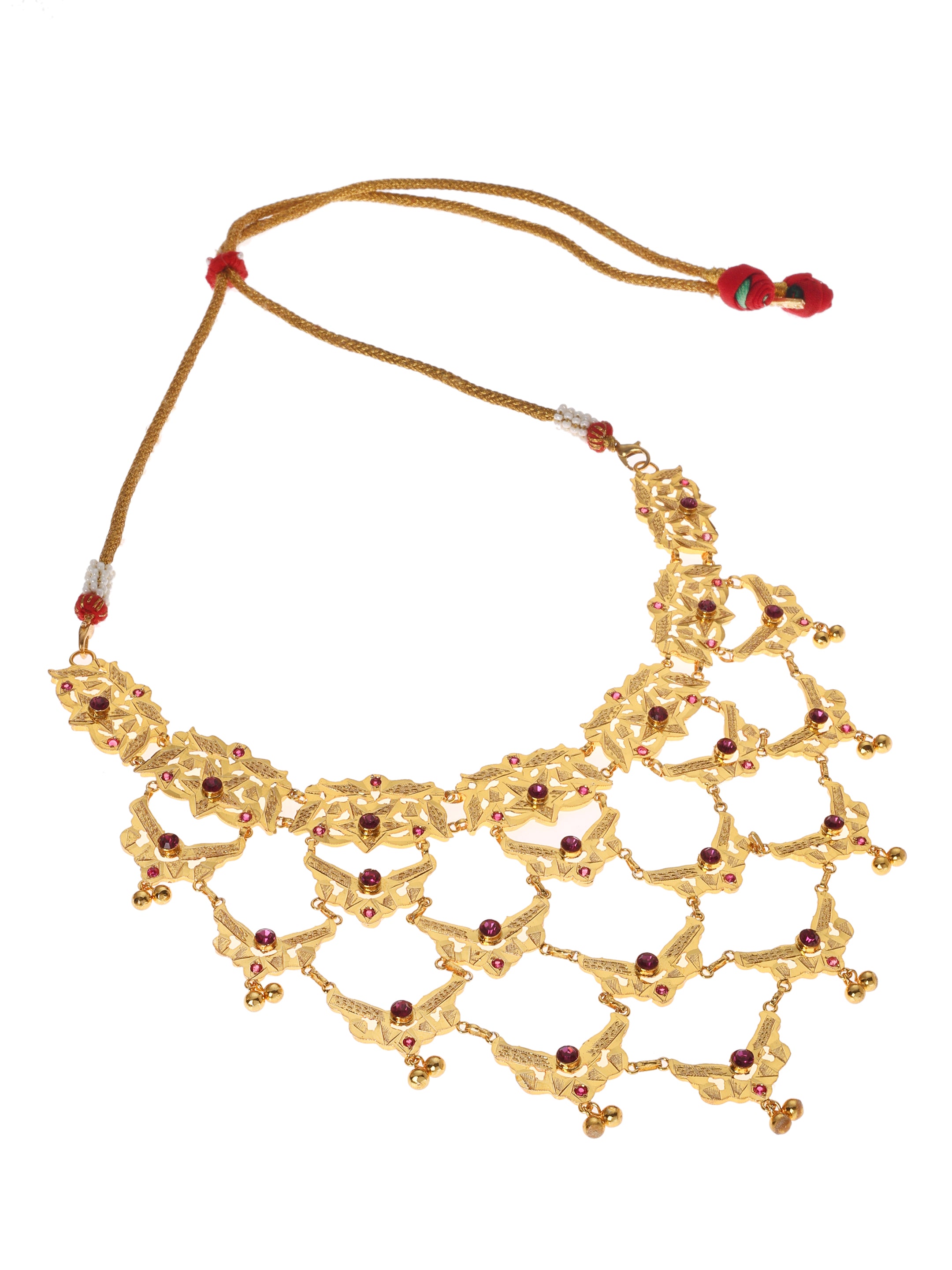 Sarita Gold Tone Silver Necklace