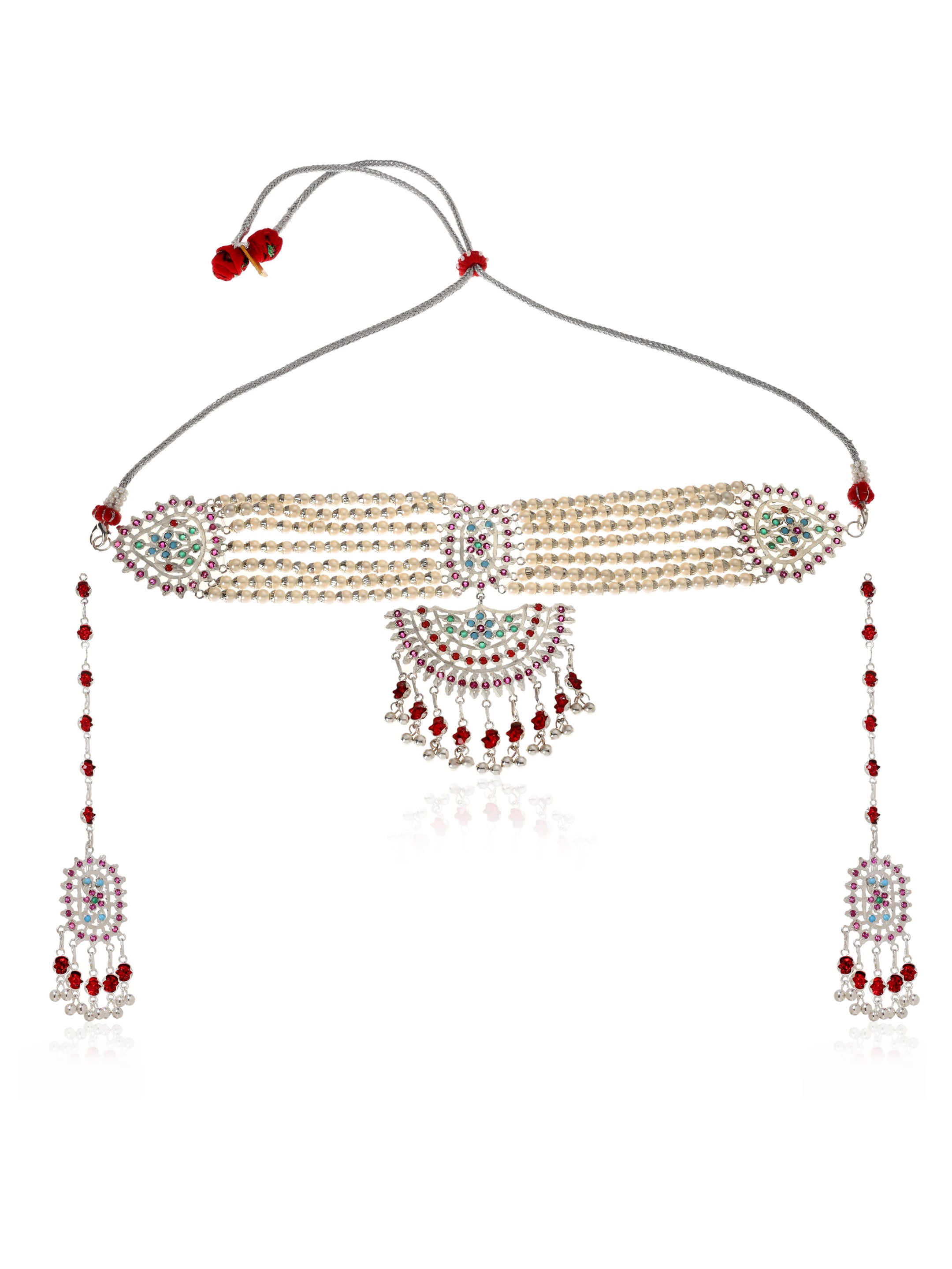 Ruba Handmade Silver Necklace & Earrings Set