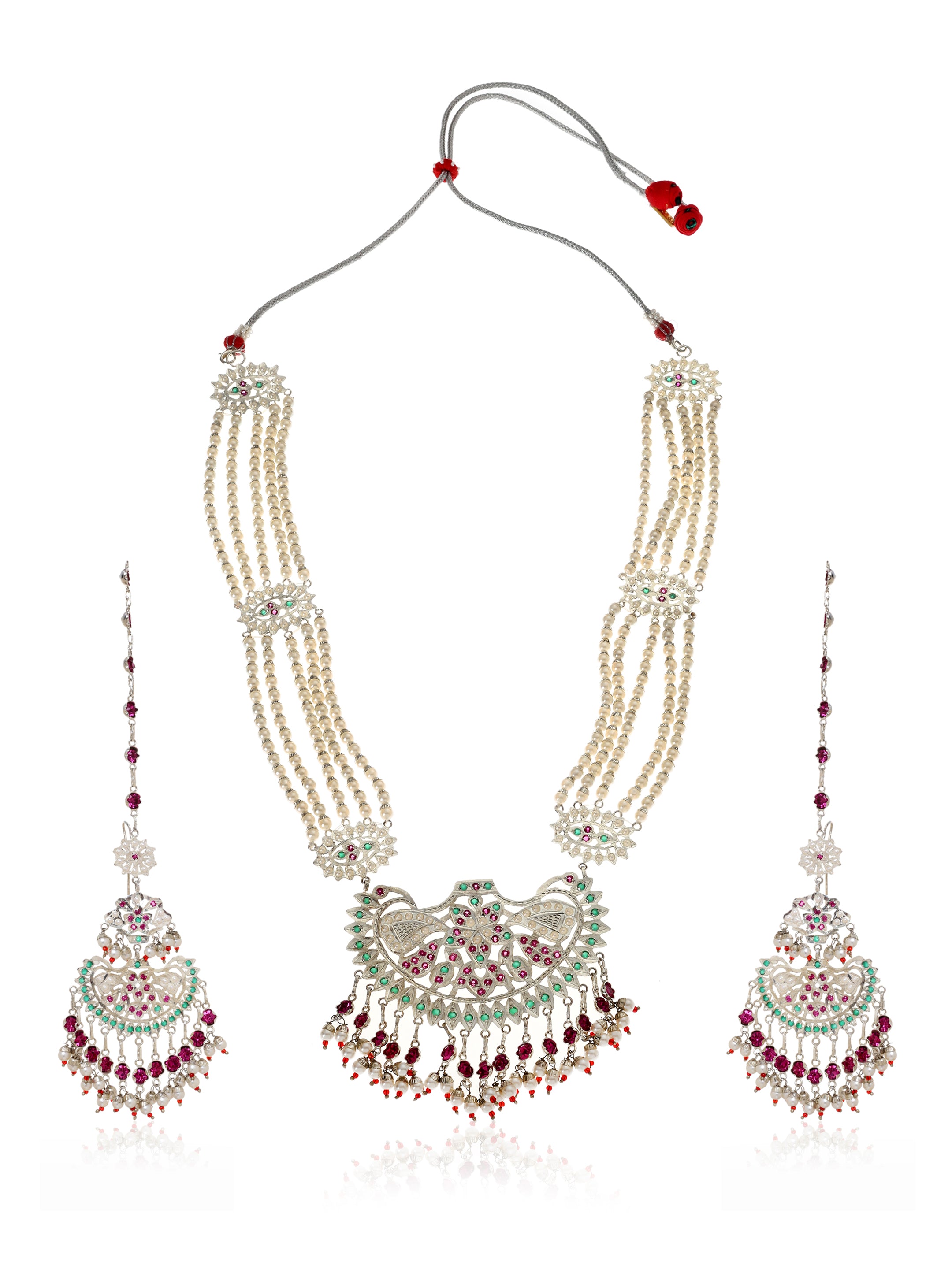 Sabira Handmade   Silver Necklace & Earrings Set