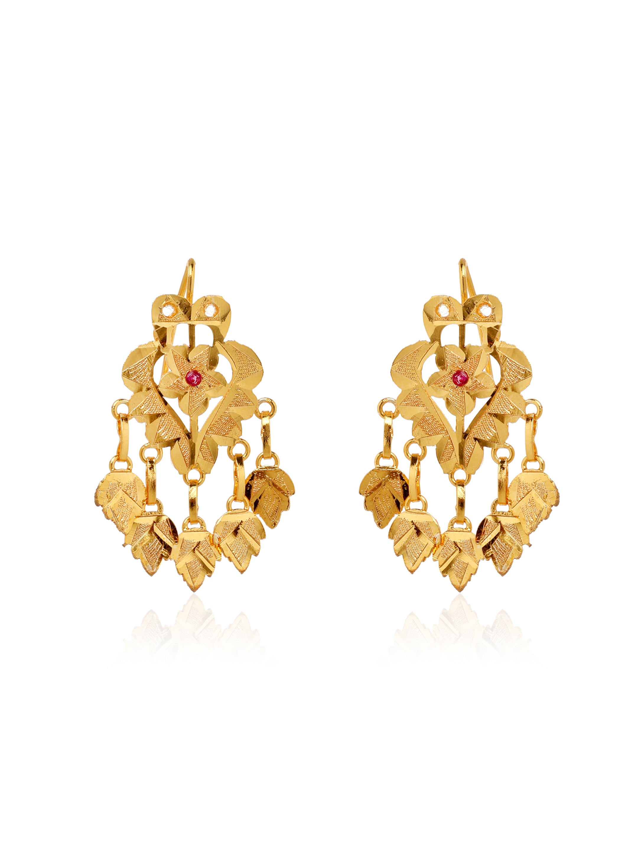 Imrana Gold Tone Silver Earrings