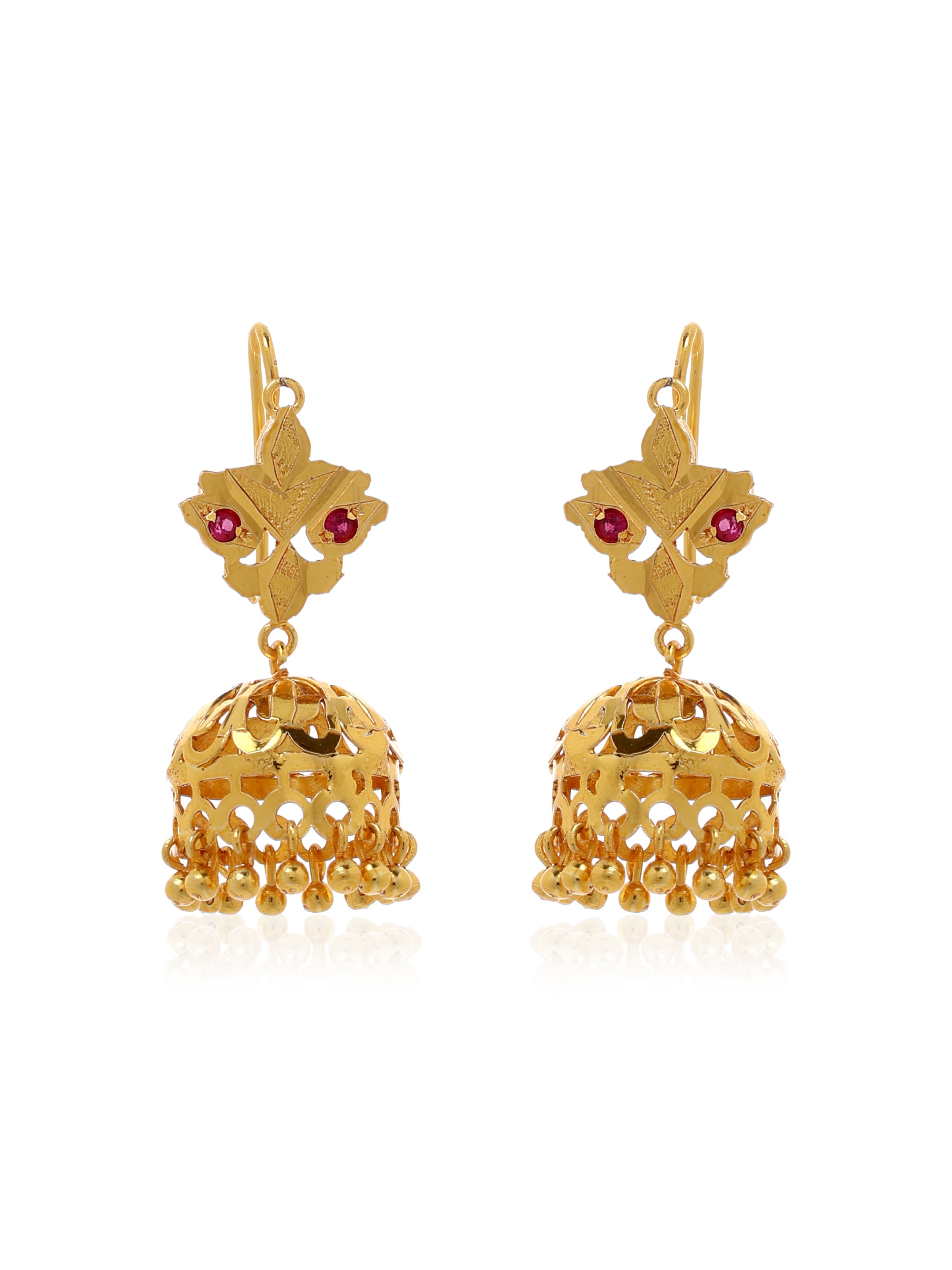 Salma Gold Tone Silver Earrings