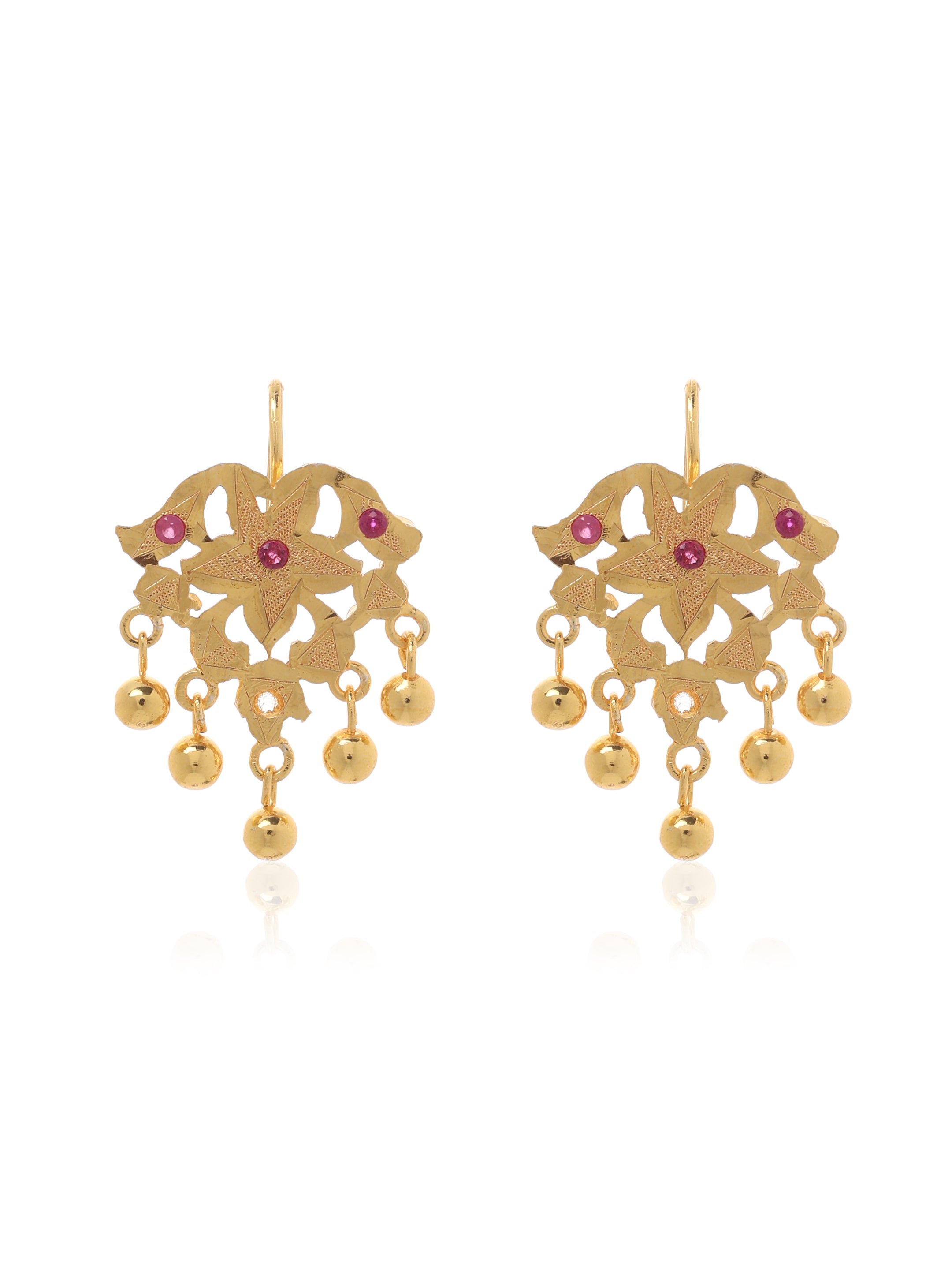 Nirkala Gold Tone Silver Earrings