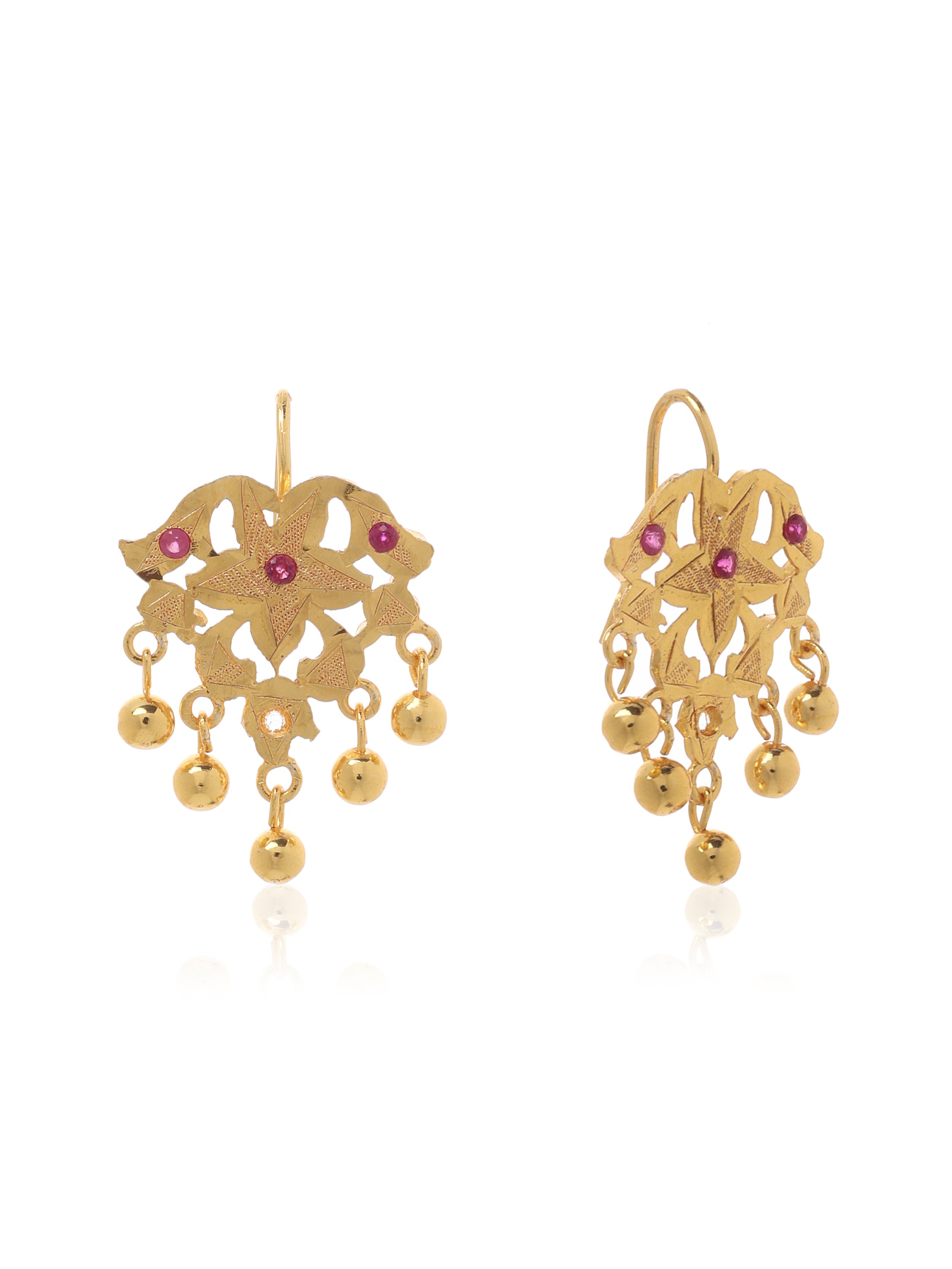 Nirkala Gold Tone Silver Earrings