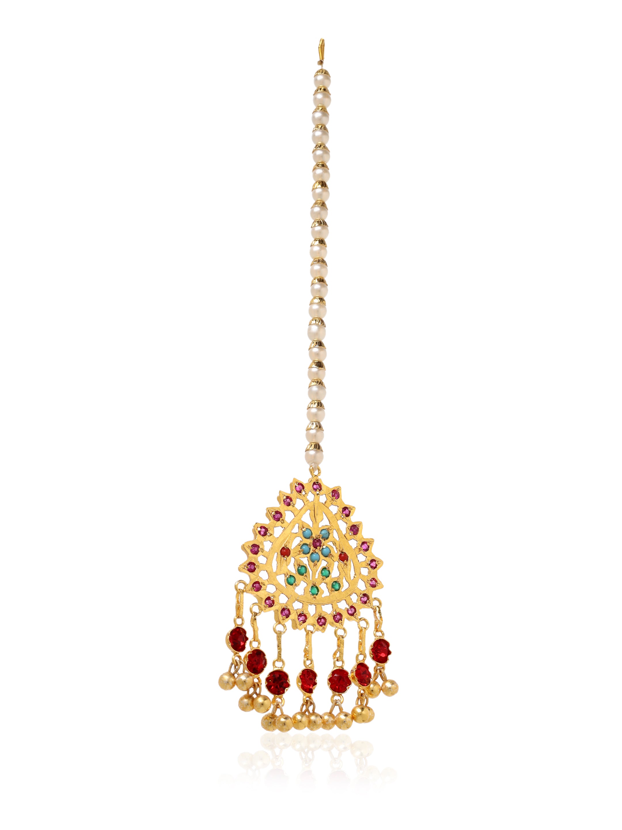 Ruba Gold Tone Silver Mangtikka