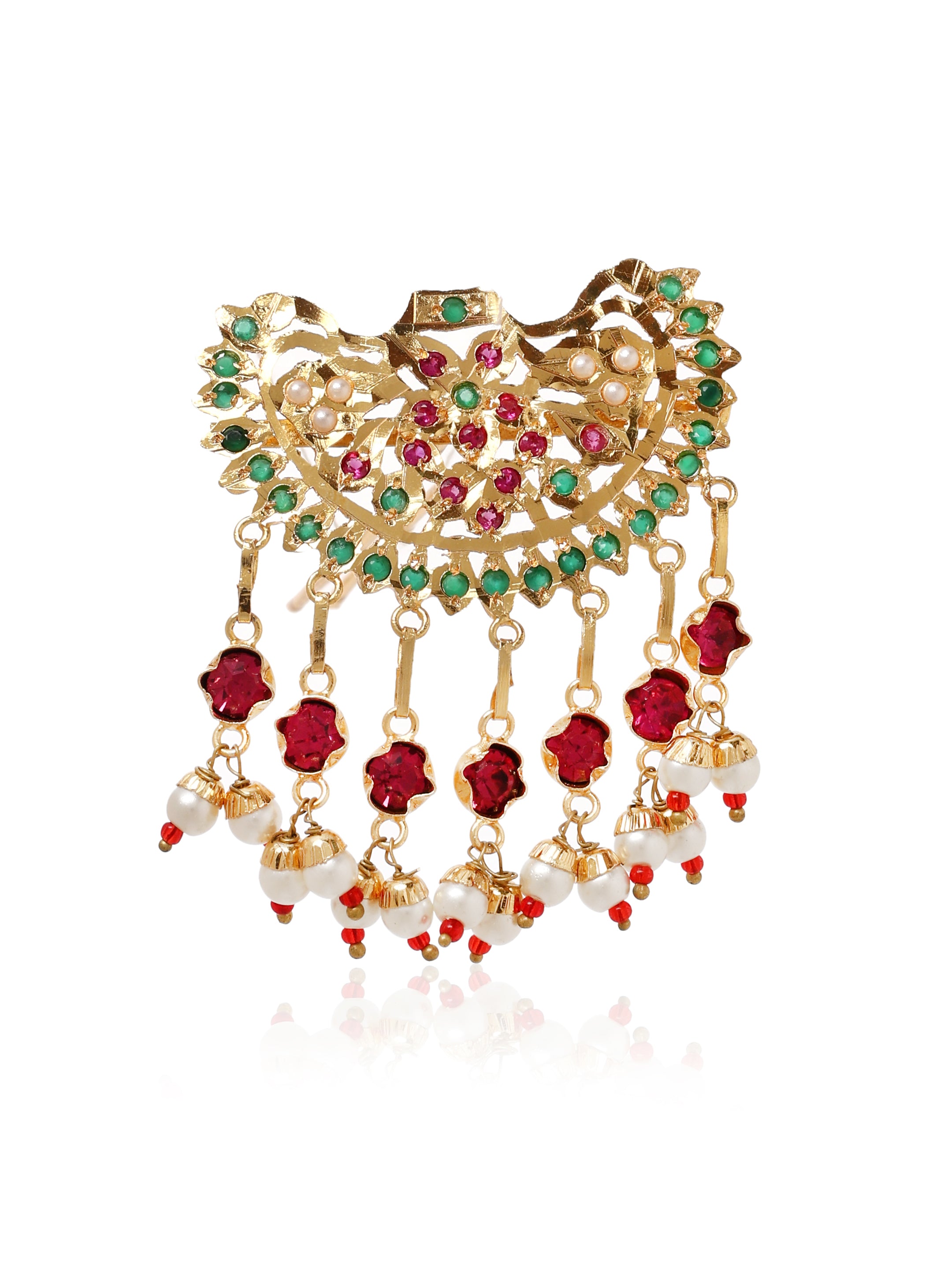 Naina Gold Tone Silver Hairpin