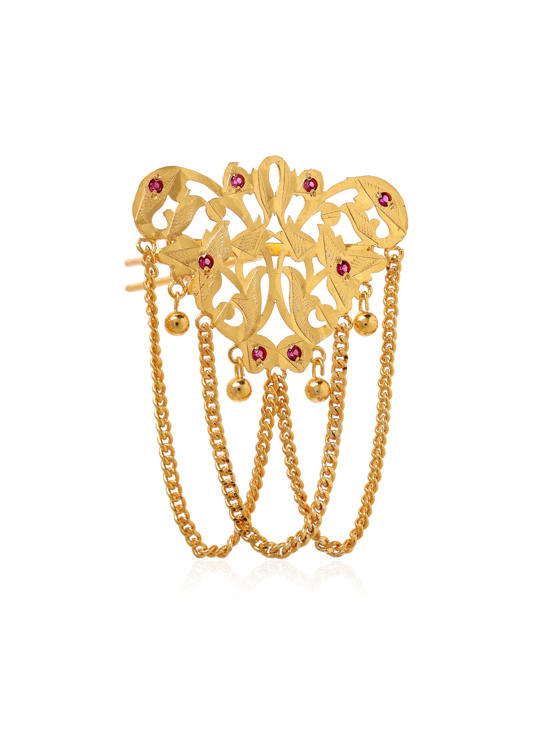 Rashmi Gold Tone Silver Hairpin