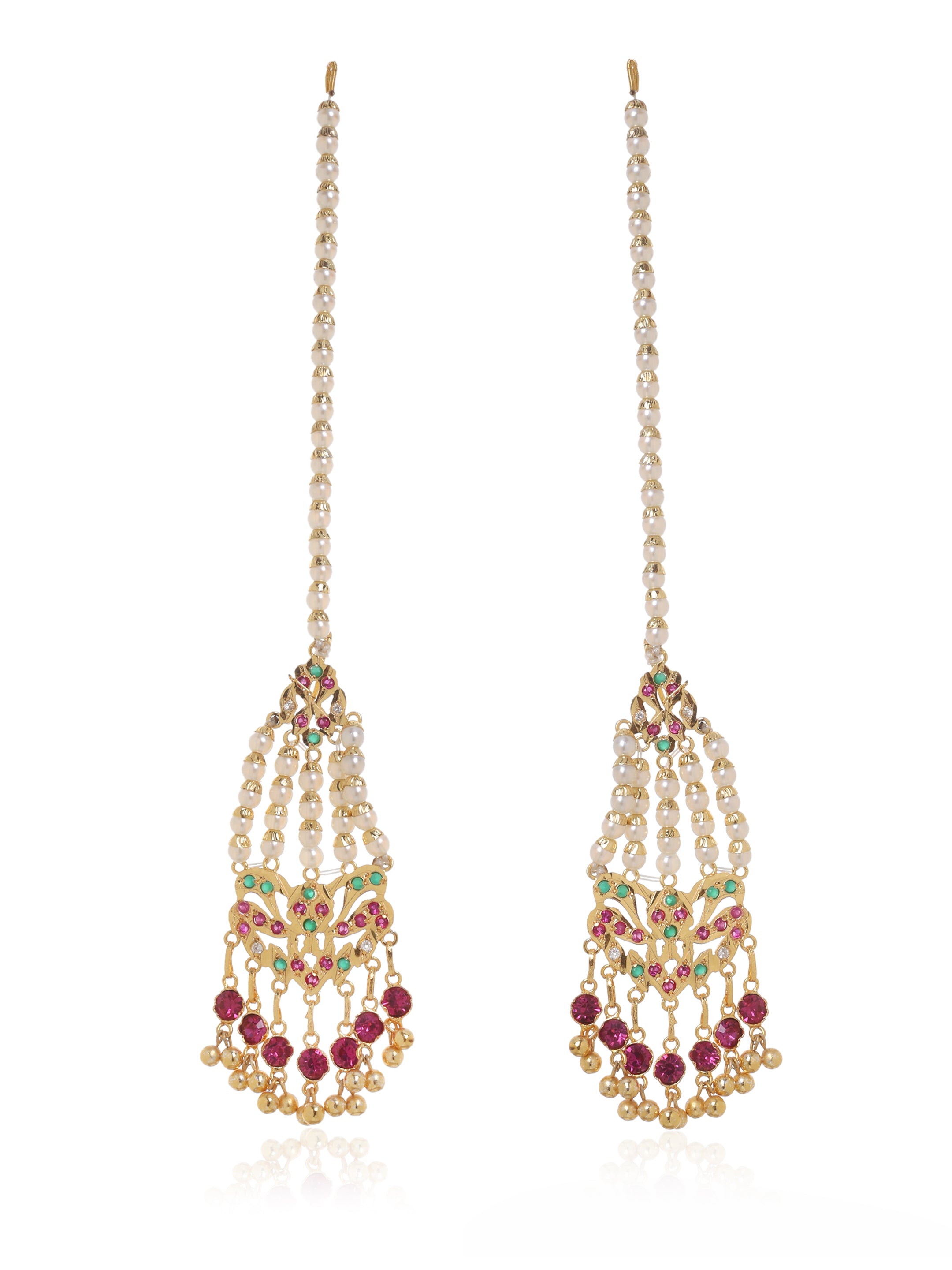 Junaina Gold Tone Silver Earrings