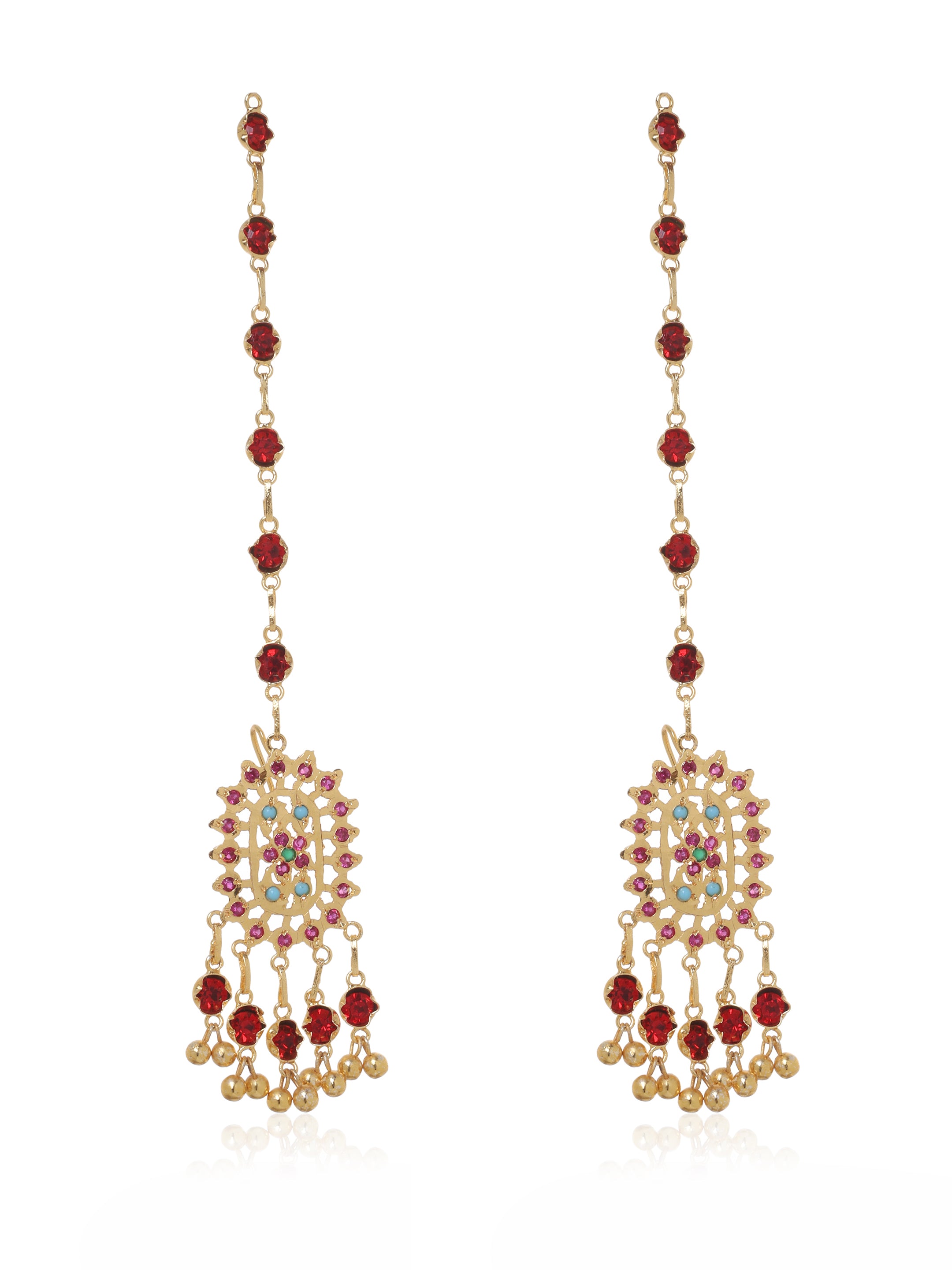 Ruba Gold Tone Silver Earrings