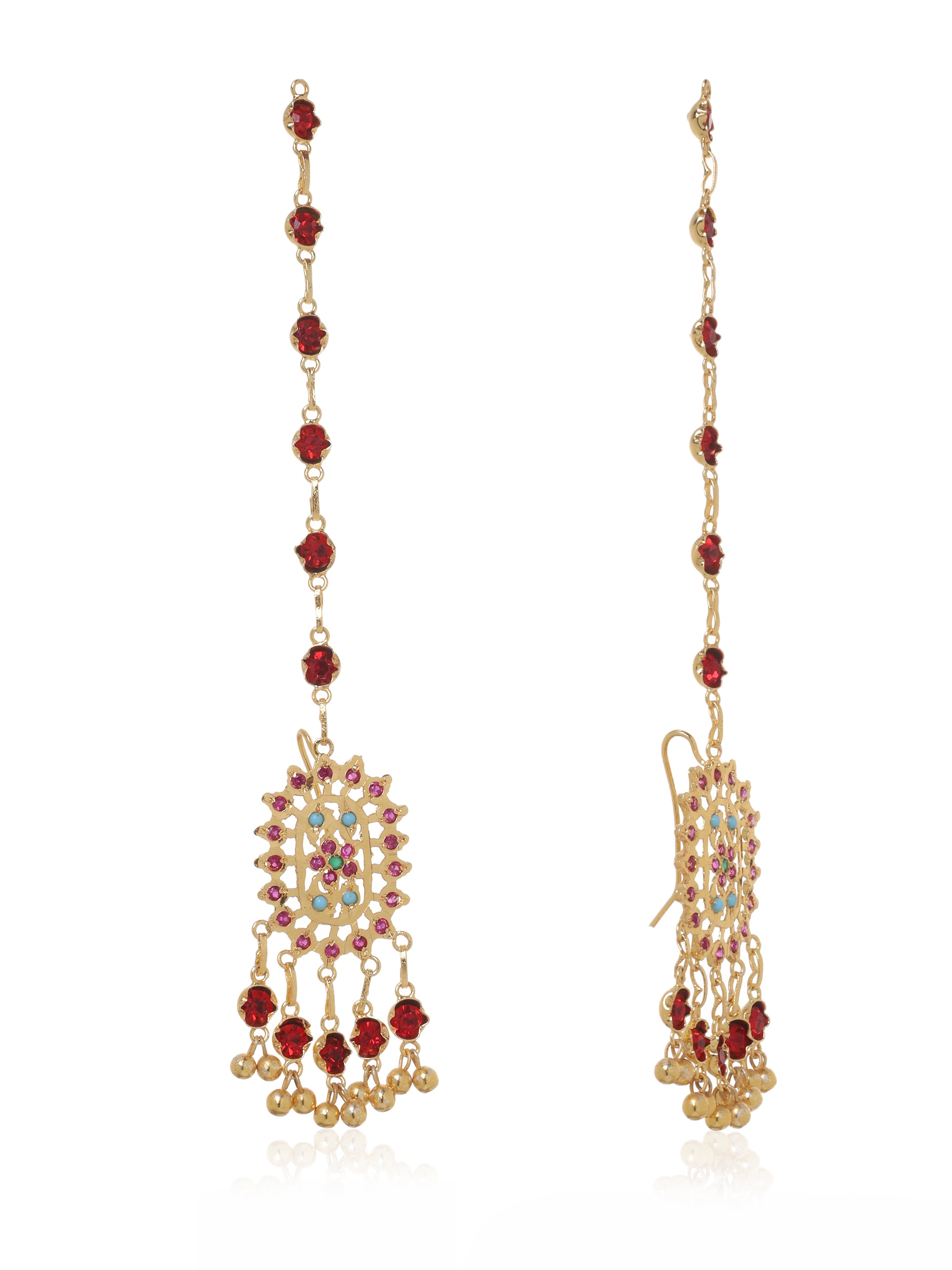 Ruba Gold Tone Silver Earrings