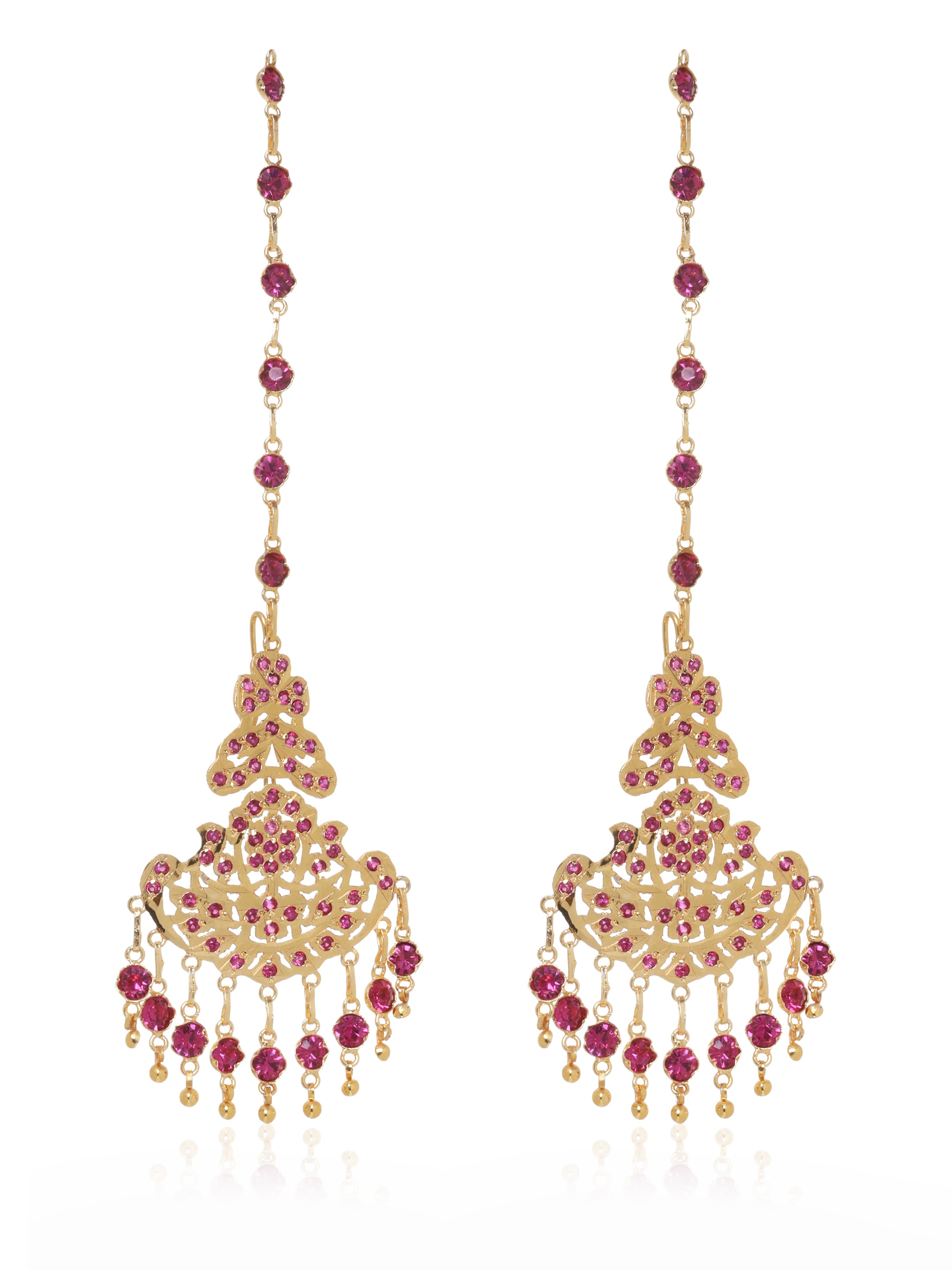 Mitra Gold Tone Silver Earrings