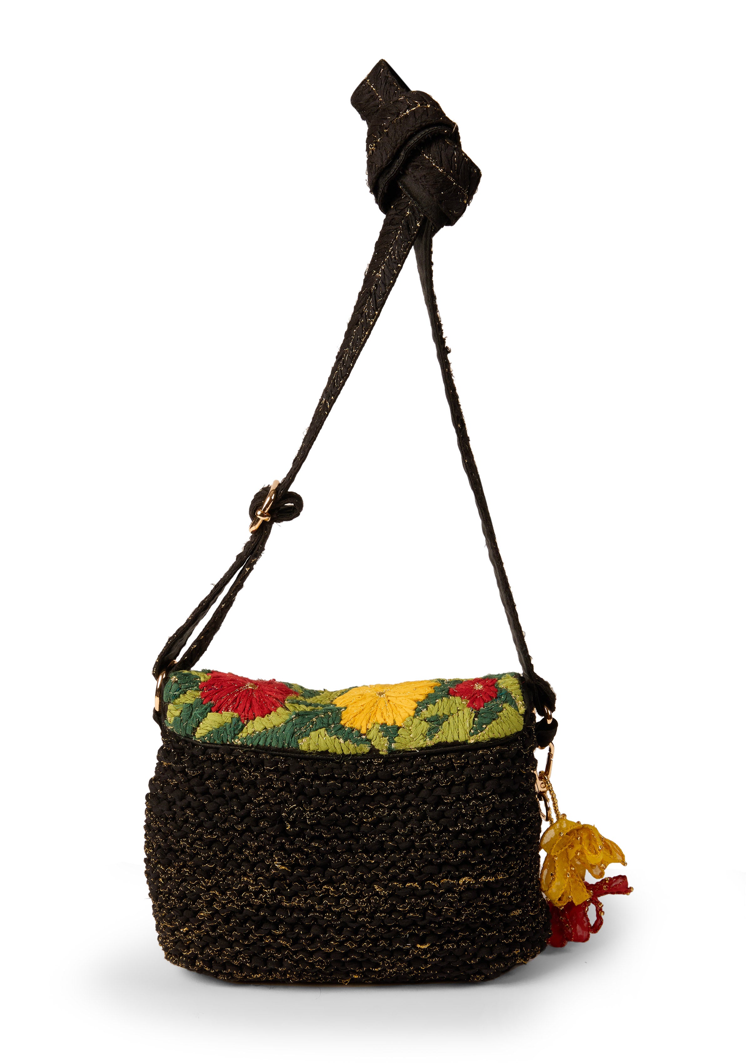 Moonlit Knit Sling Bag