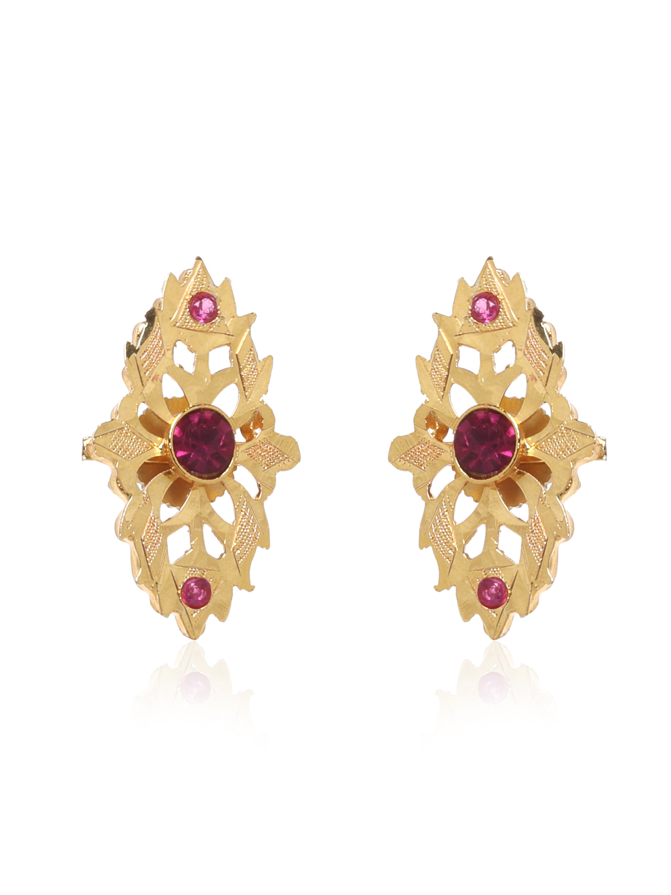 Sunganti Gold Tone Silver Earrings