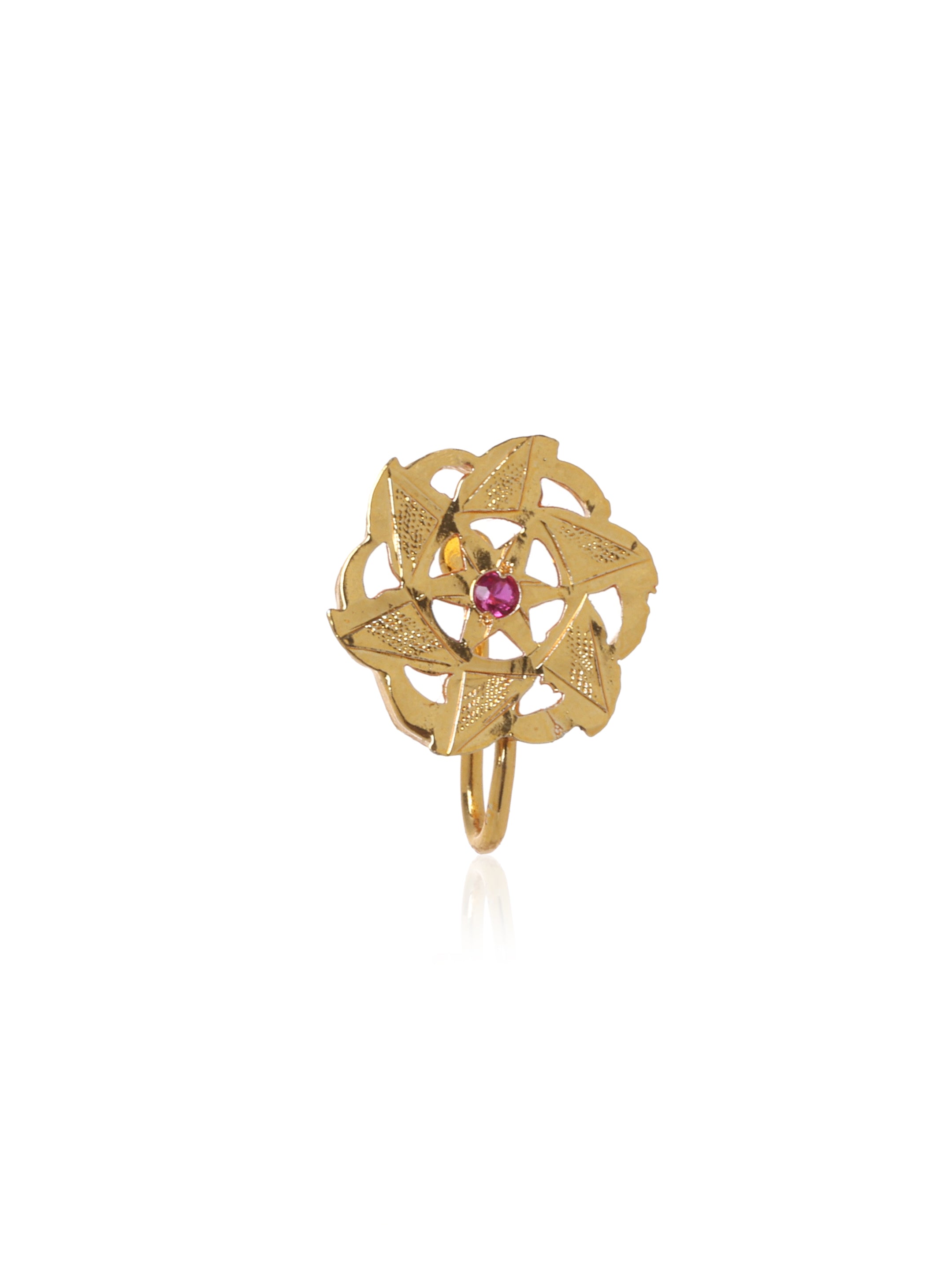 Sobia Gold Tone Silver Nosepin
