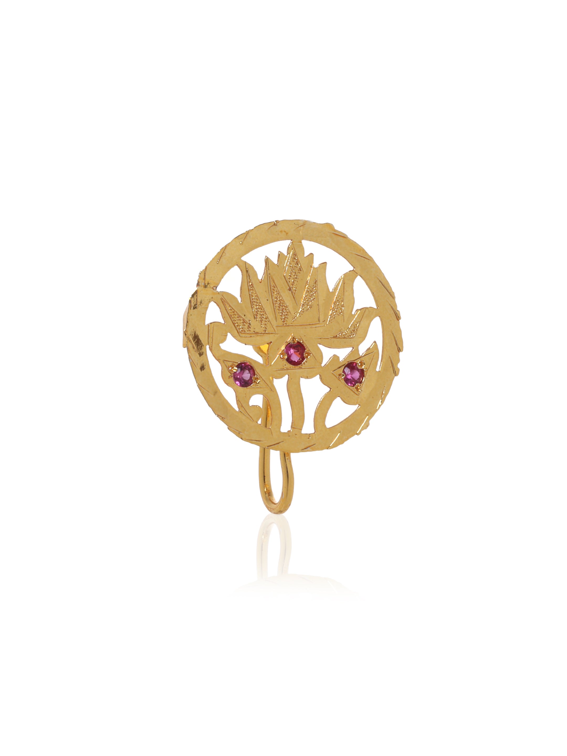 Amara Gold Tone Silver Nosepin