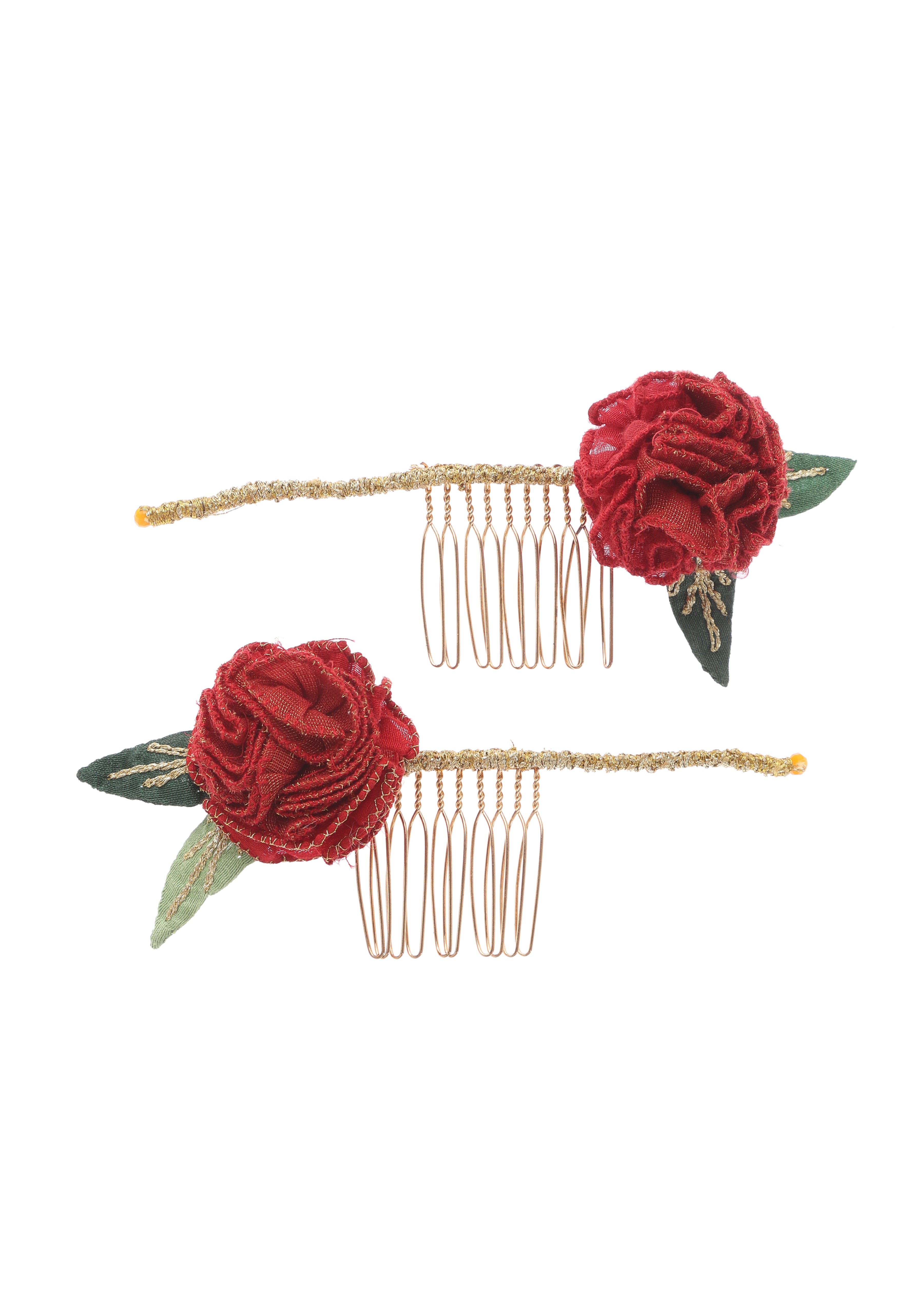 Hibiscus Floral Comb Clip- Set of 2