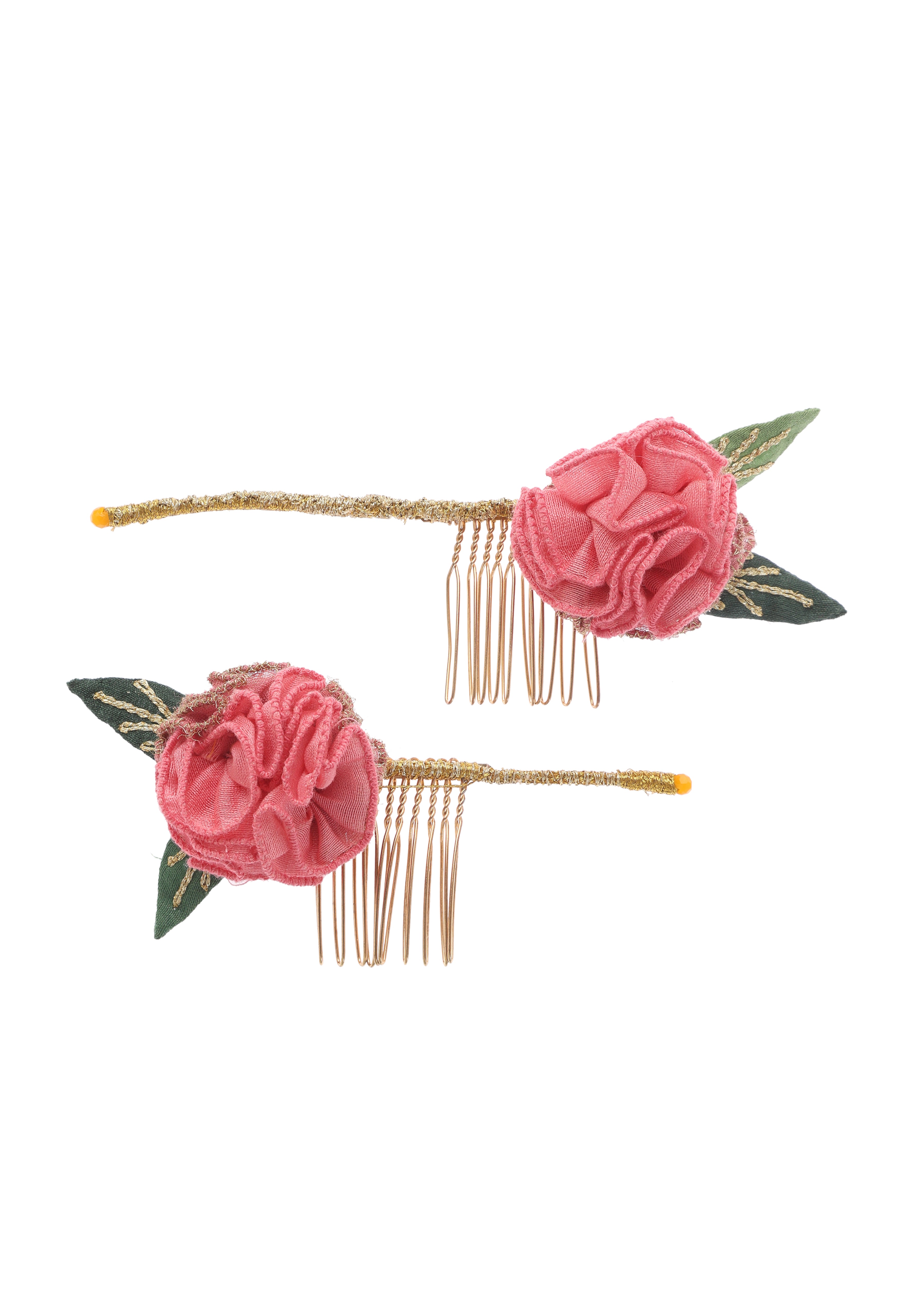 Daffodil Floral Comb Clip - Set of 2