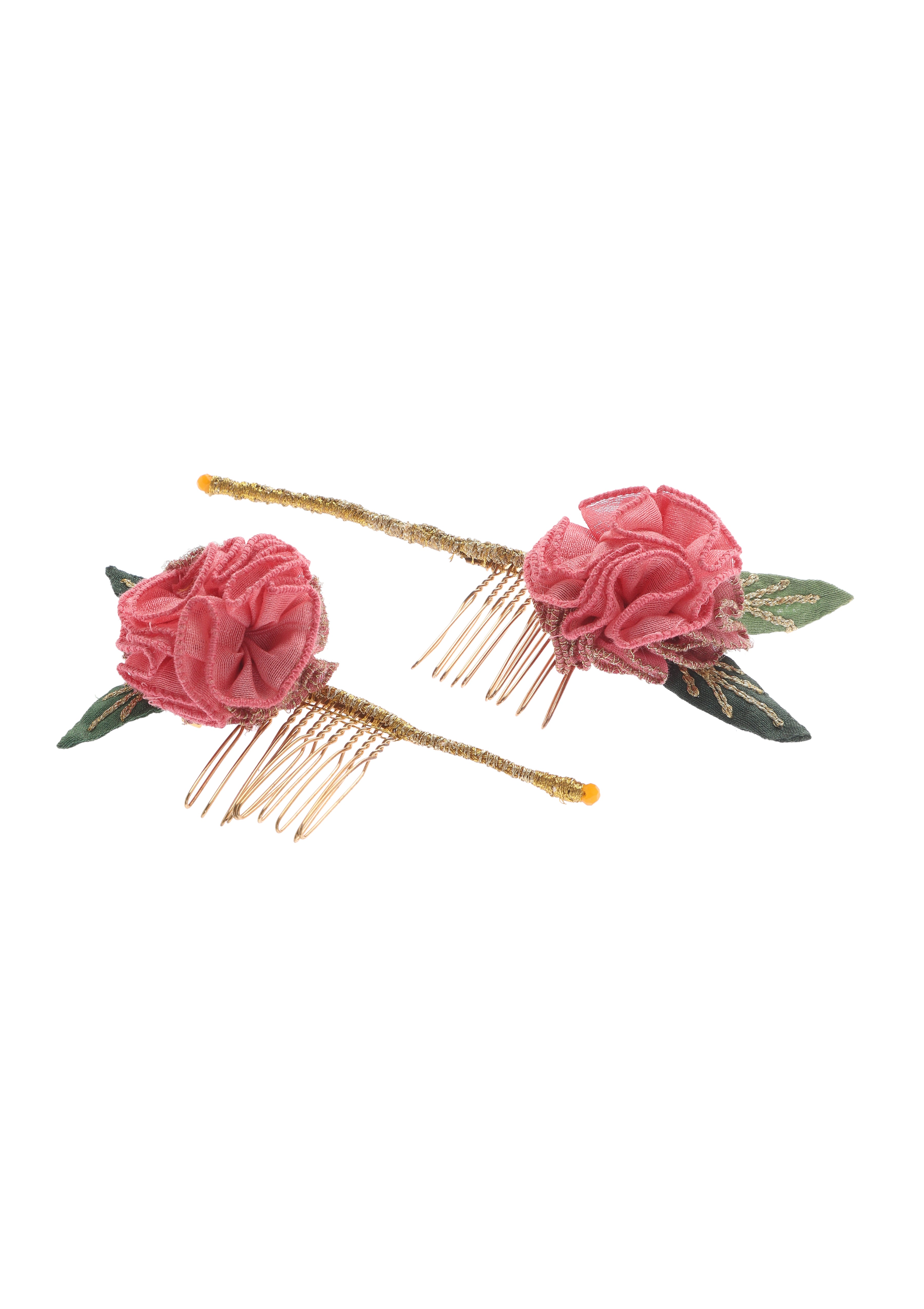 Daffodil Floral Comb Clip - Set of 2