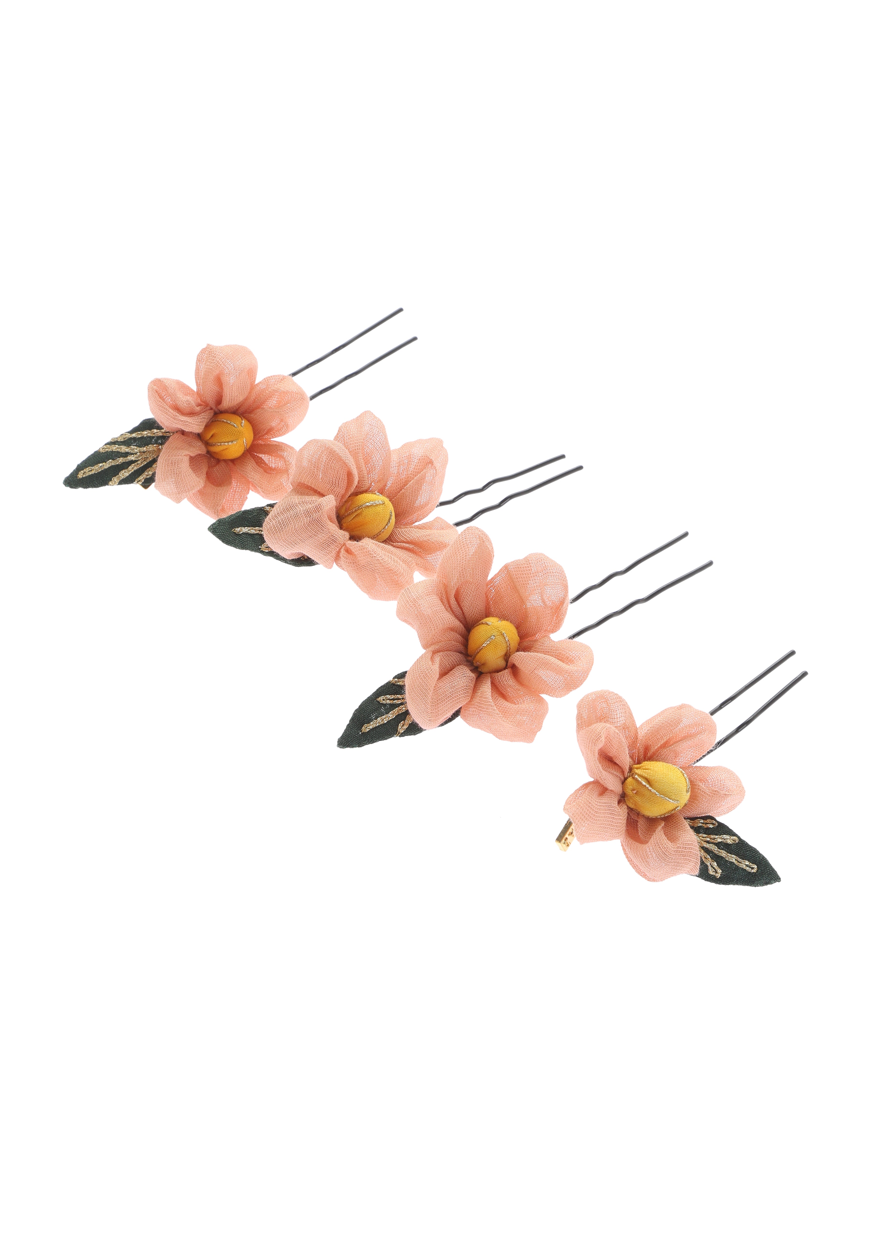 Prunus Floral Juda Pins- Set of 4