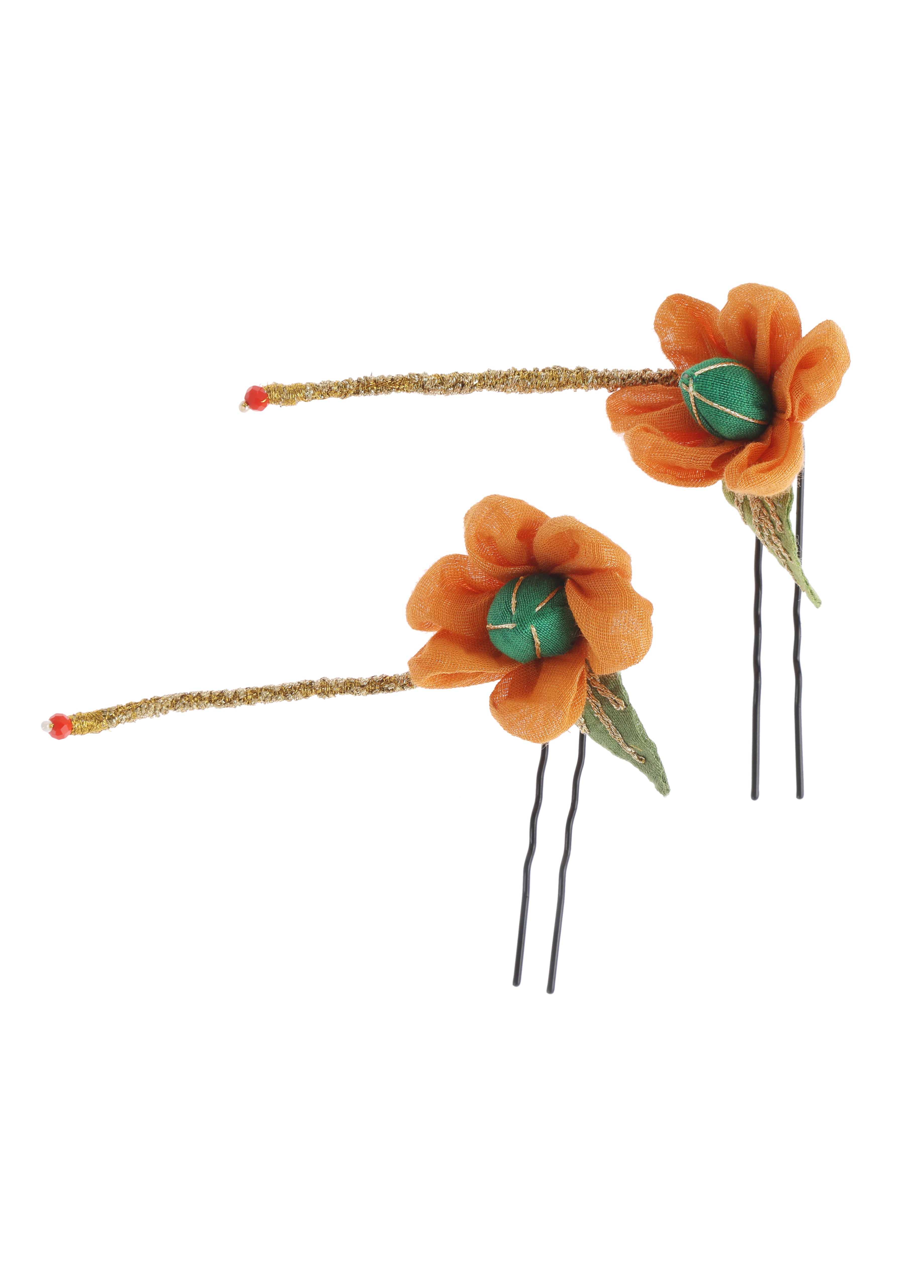 Caltha Floral Juda Pins- Set of 2