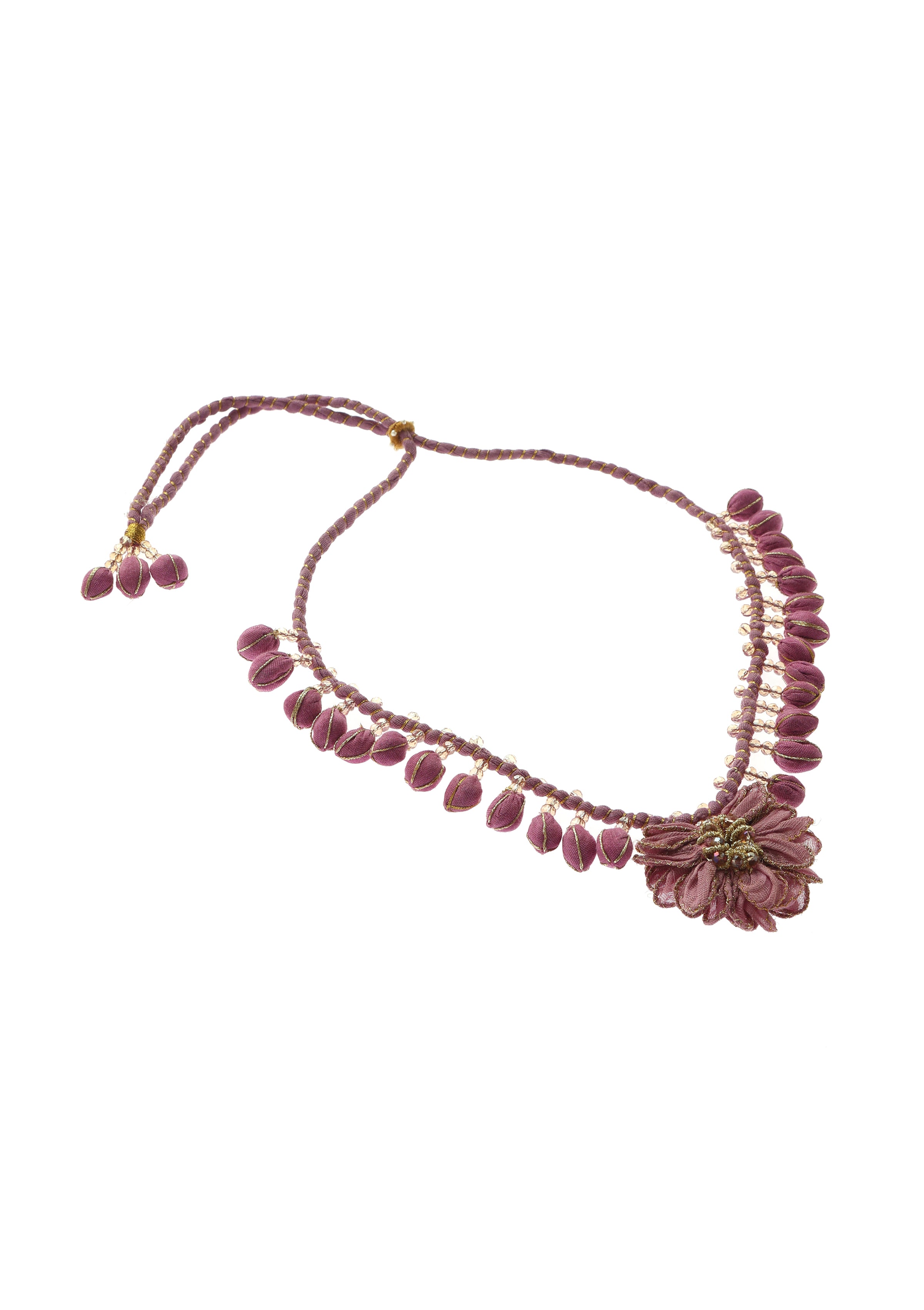 Wine Floral Necklace