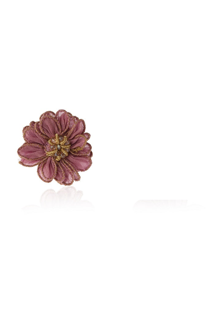 Wine Floral Ring