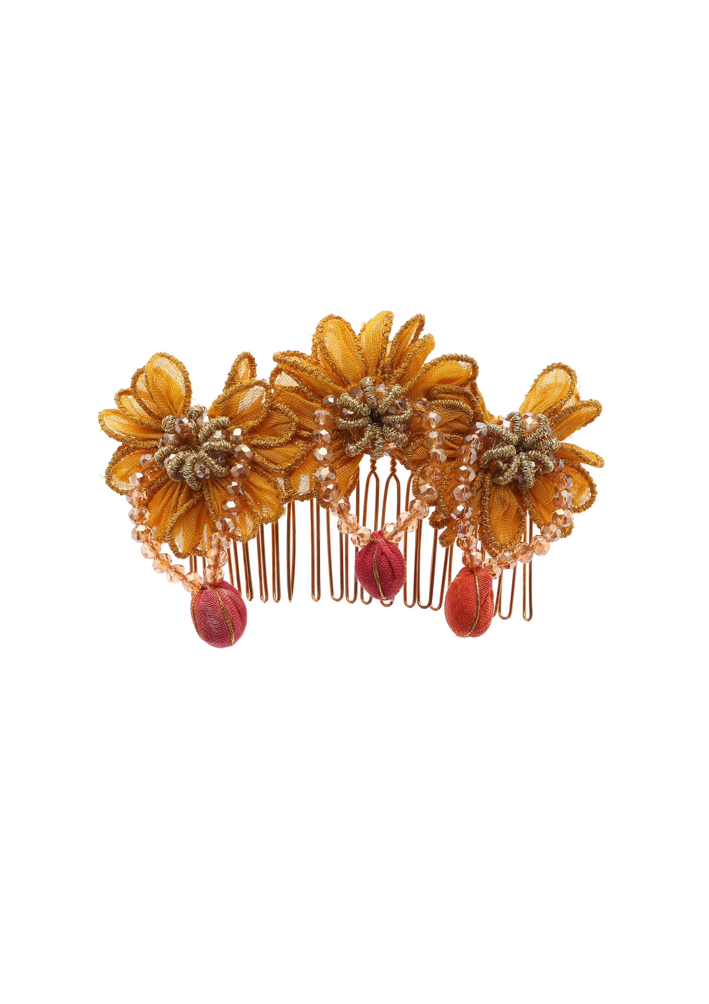 Amaltas Floral Comb Clip