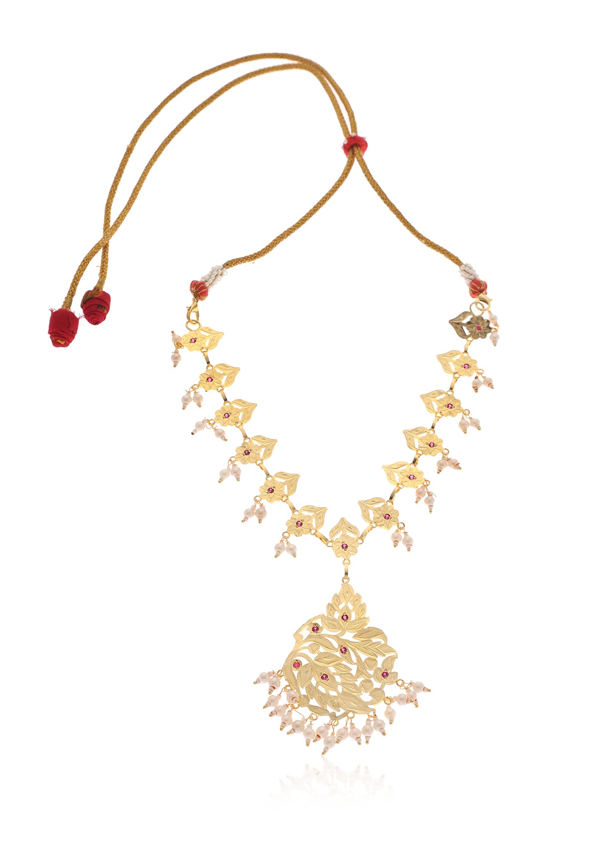 Shubhra Gold Tone Silver Necklace