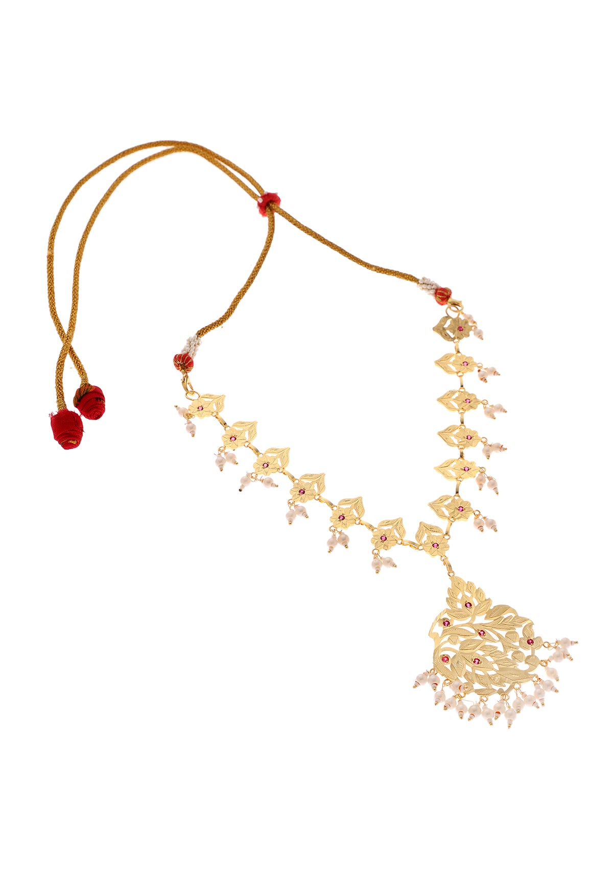 Shubhra Gold Tone Silver Necklace