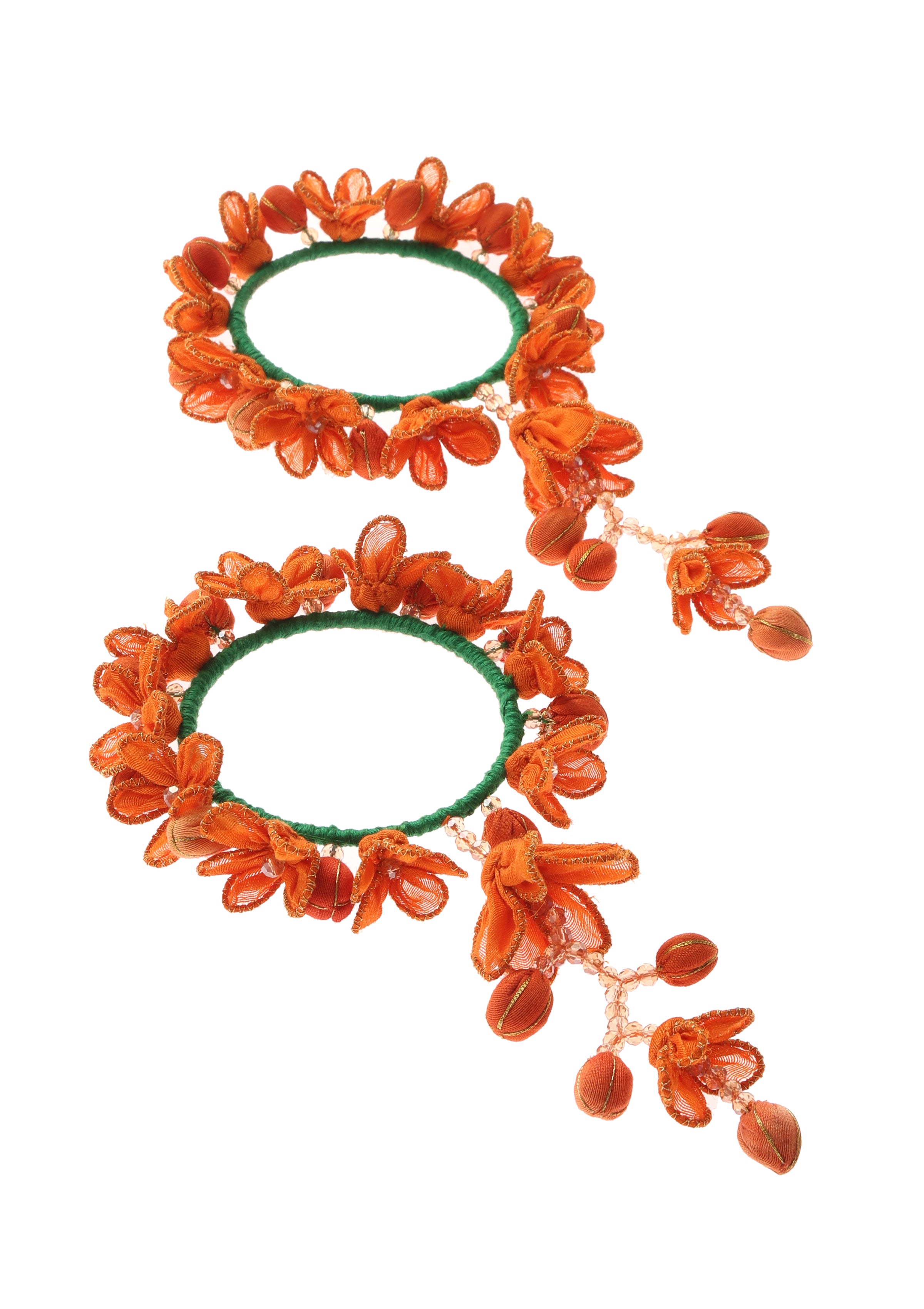 Narangi Floral Bangle - Set of 2