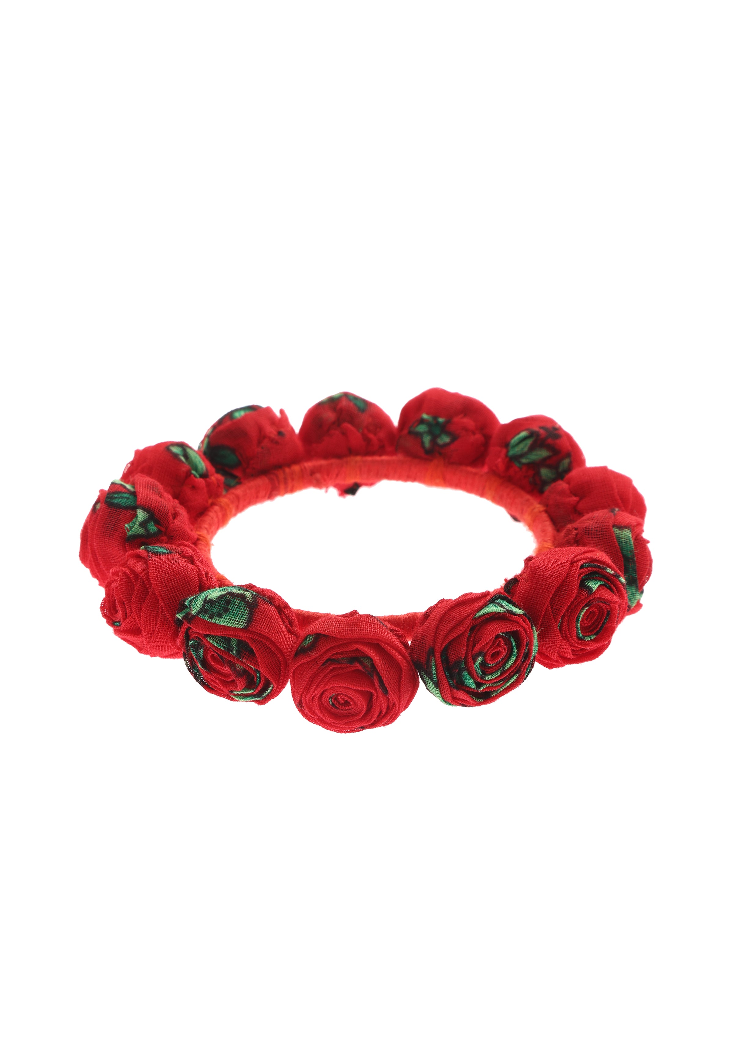 Crimson Floral Bangle