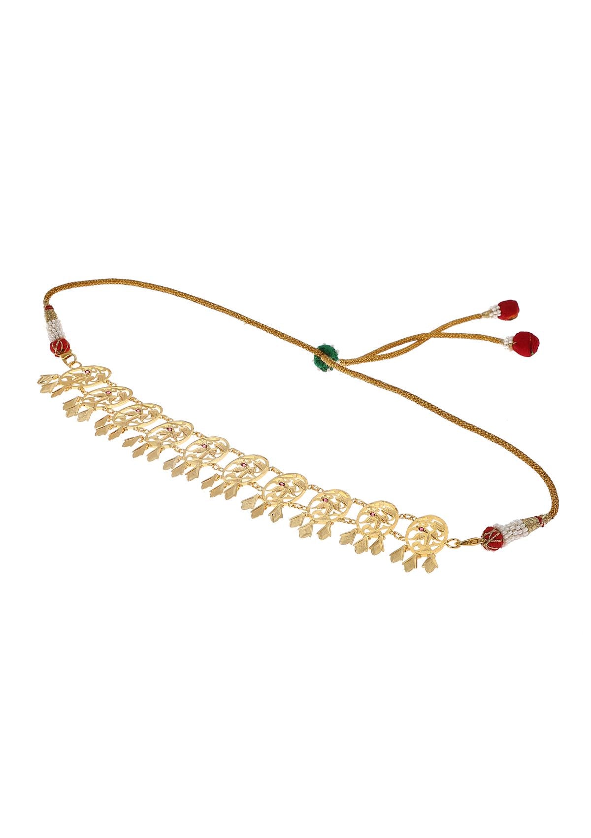 Dilreet Gold Tone Silver Choker