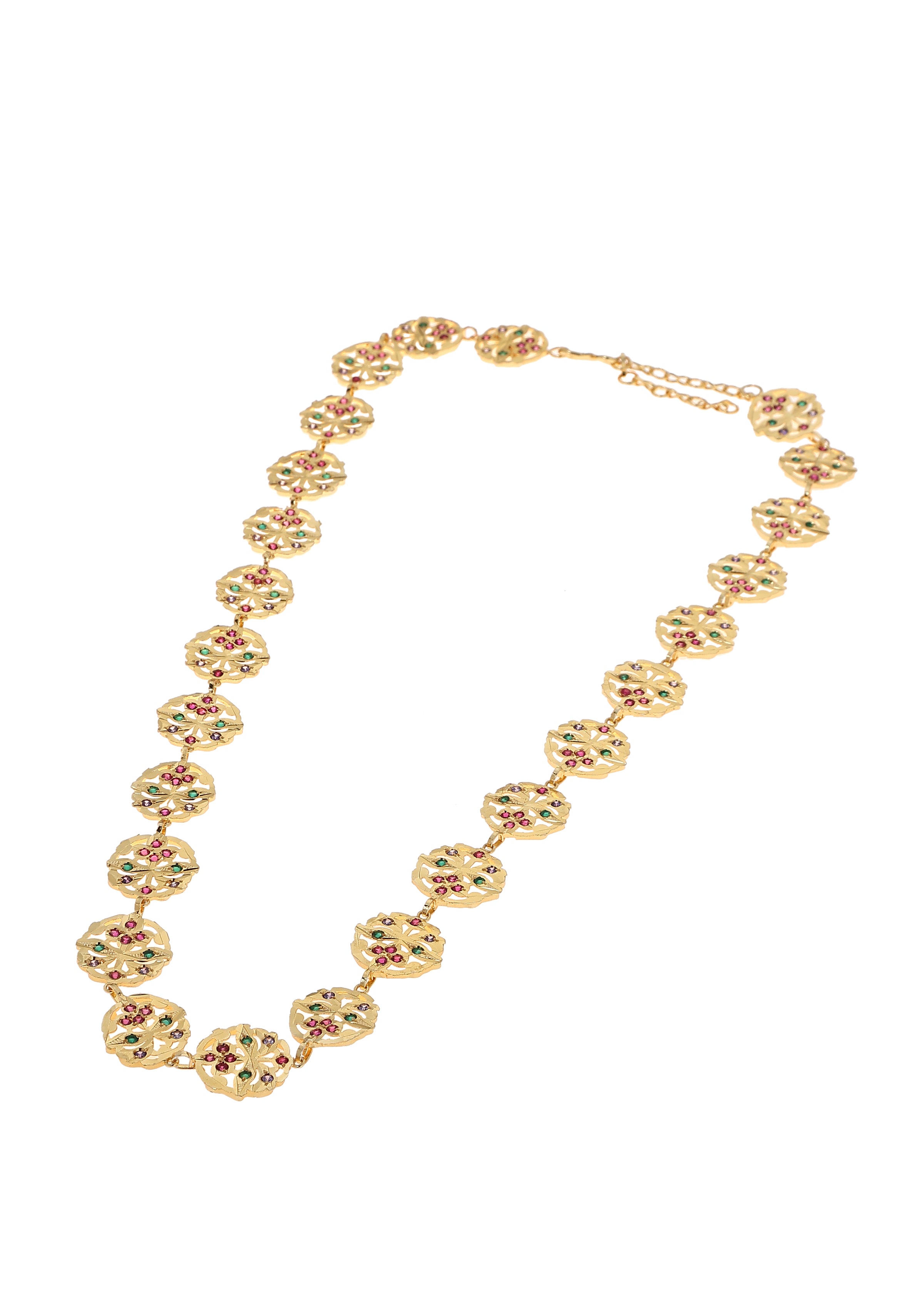 Shanta Gold Tone Silver Necklace