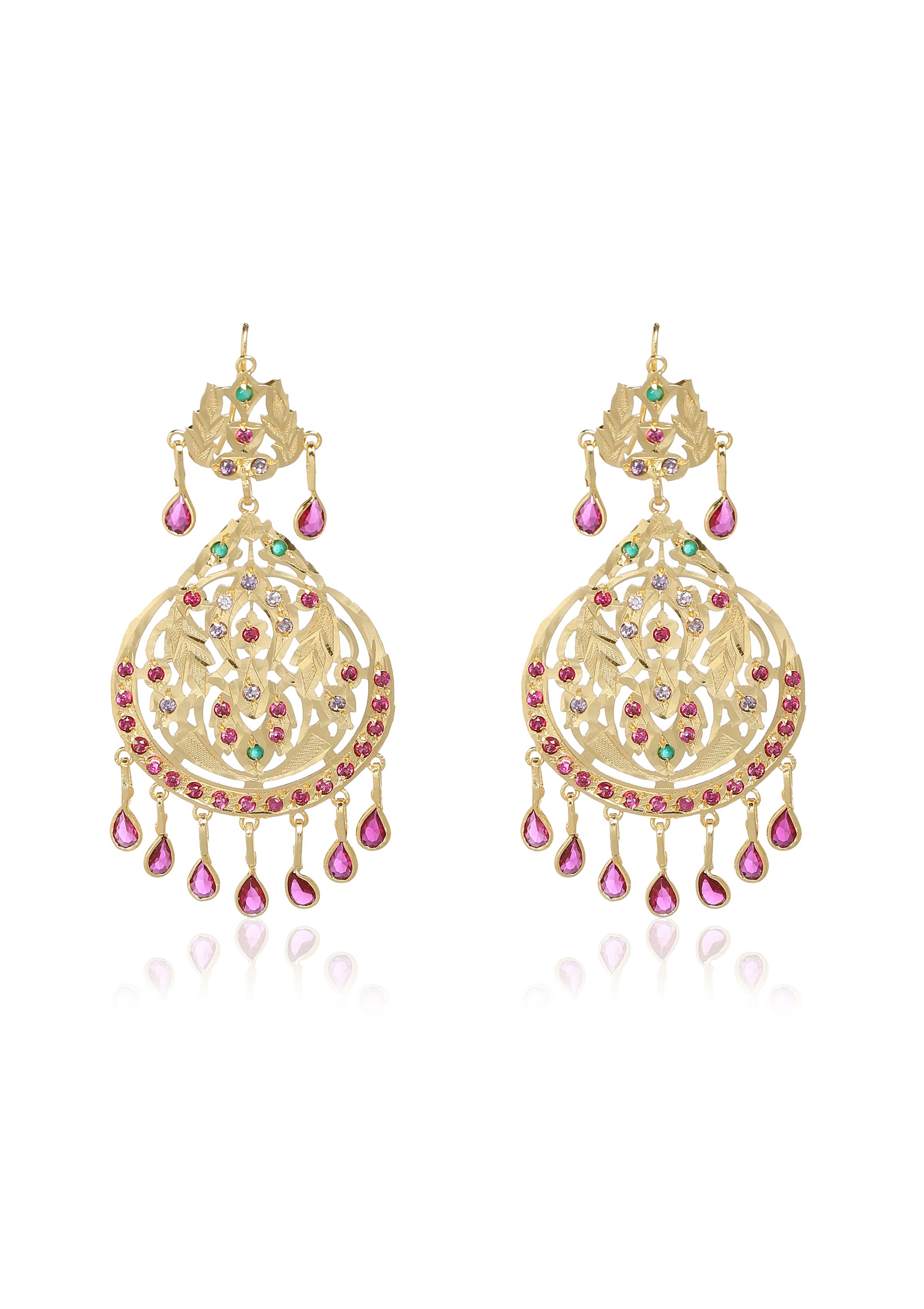 Chanda Gold Tone Earrings