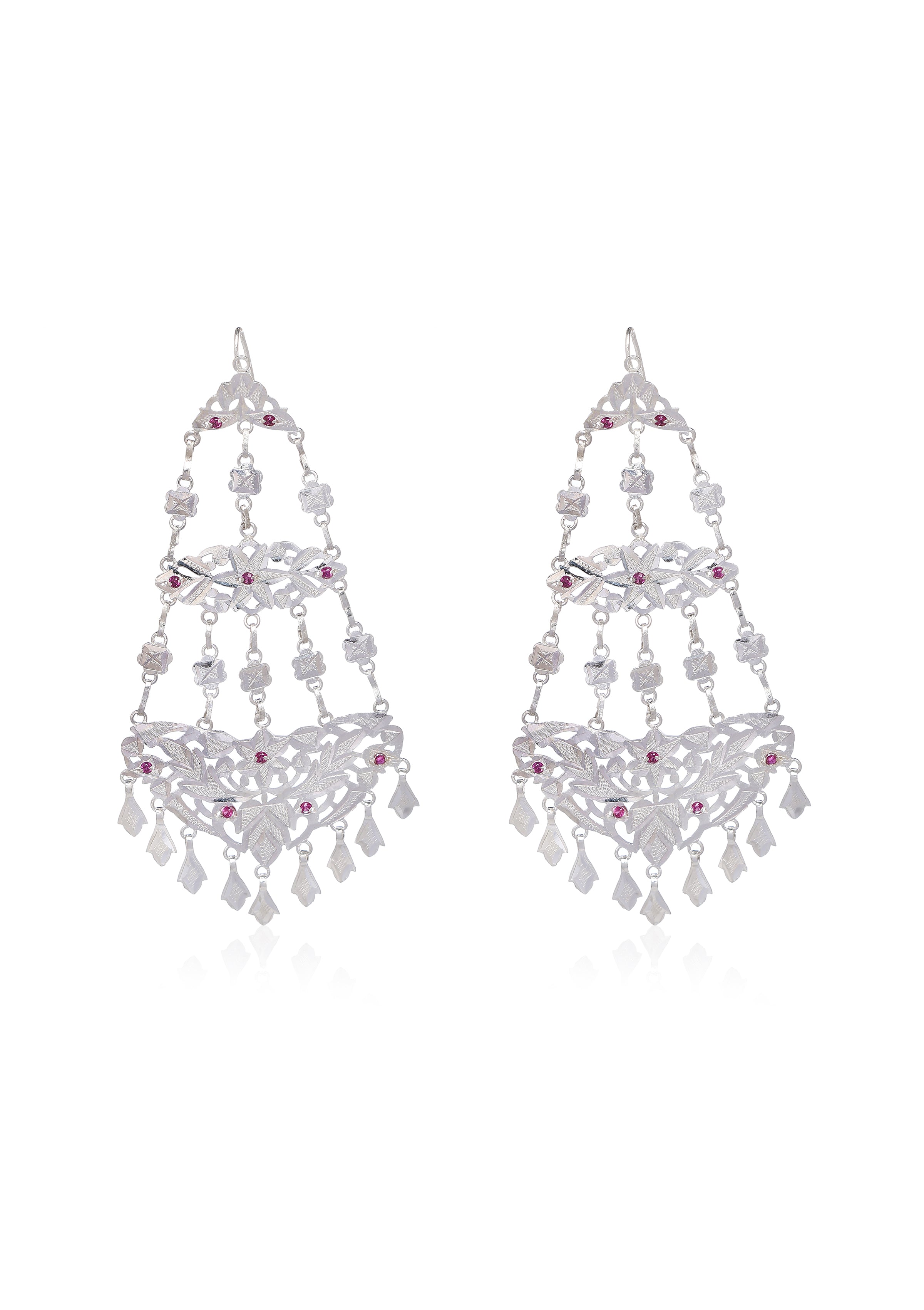 Lilavati Silver Earrings