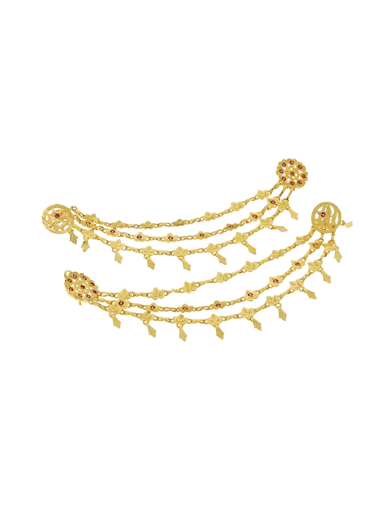 Saanvi Gold Tone Sahara Earrings