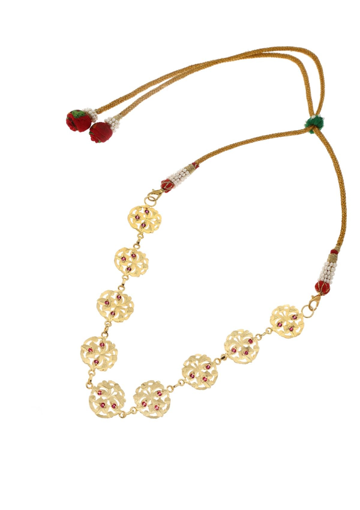 Aaya Gold Tone Silver Choker